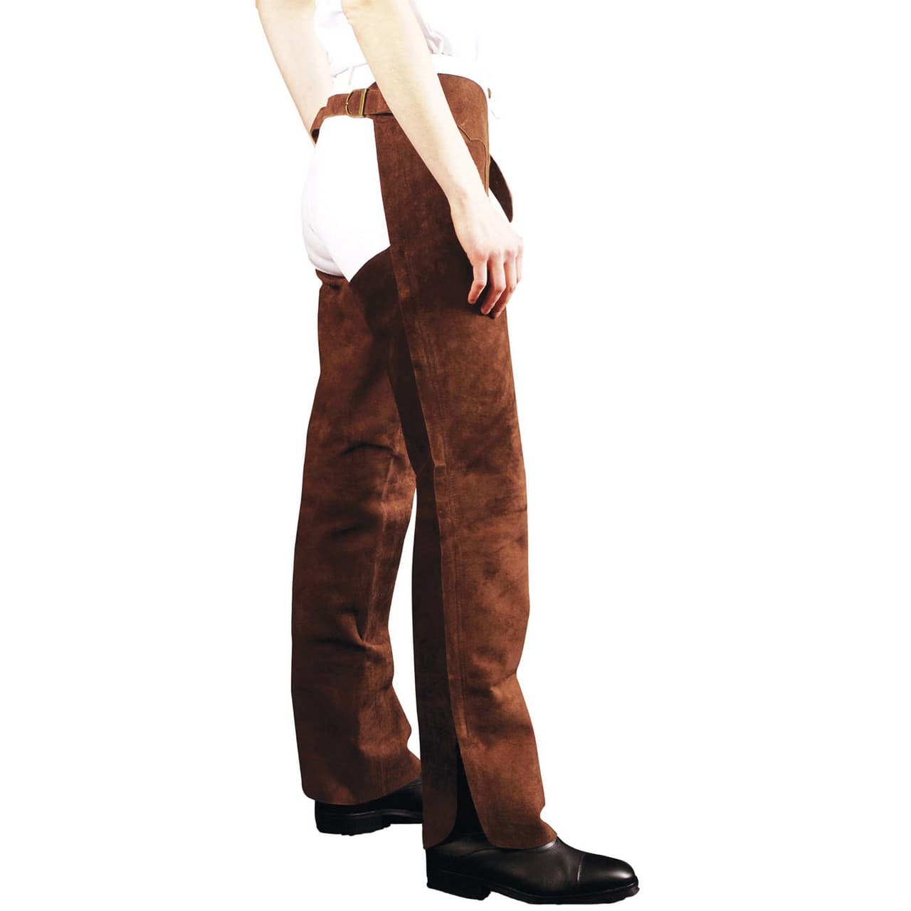 Chaps in pelle scamosciata, vista 1