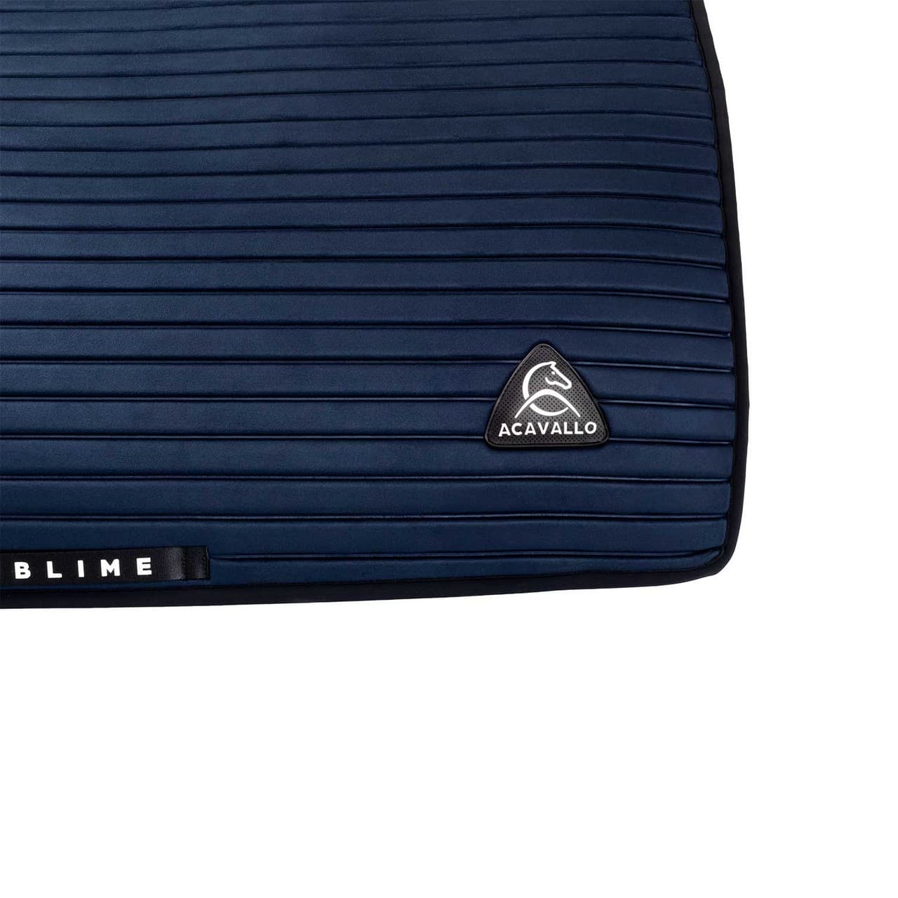 Stripe Suede Dressage Saddle Pad w/square back corner, vista 1