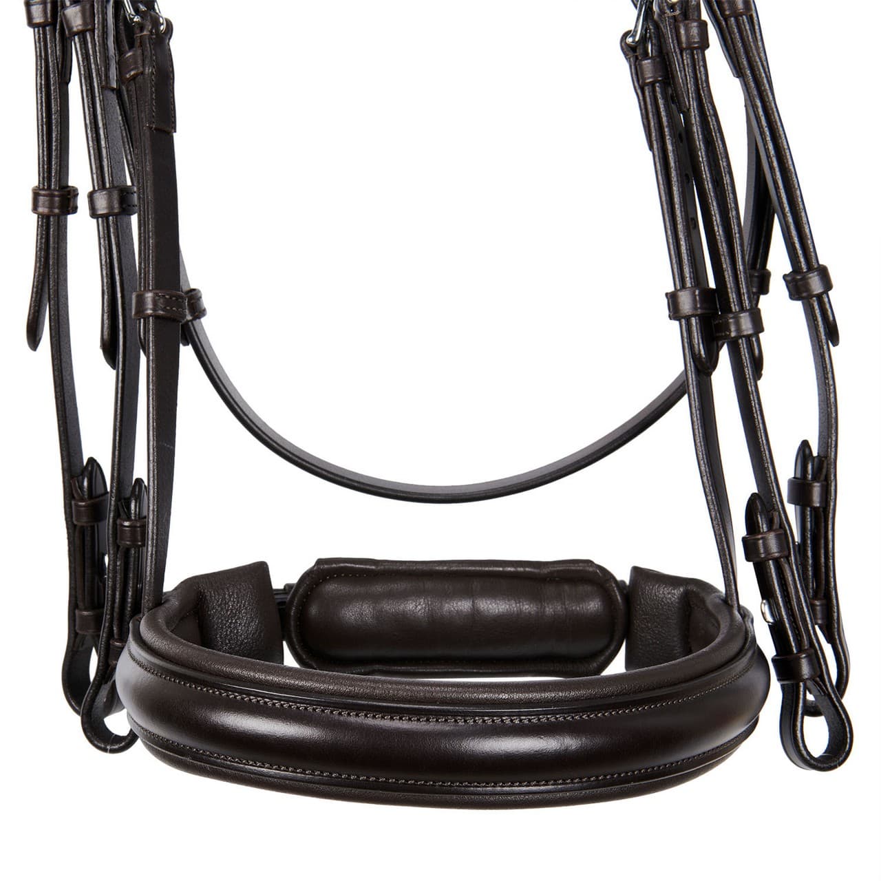 Briglia dressage in cuoio senza redini, vista 5