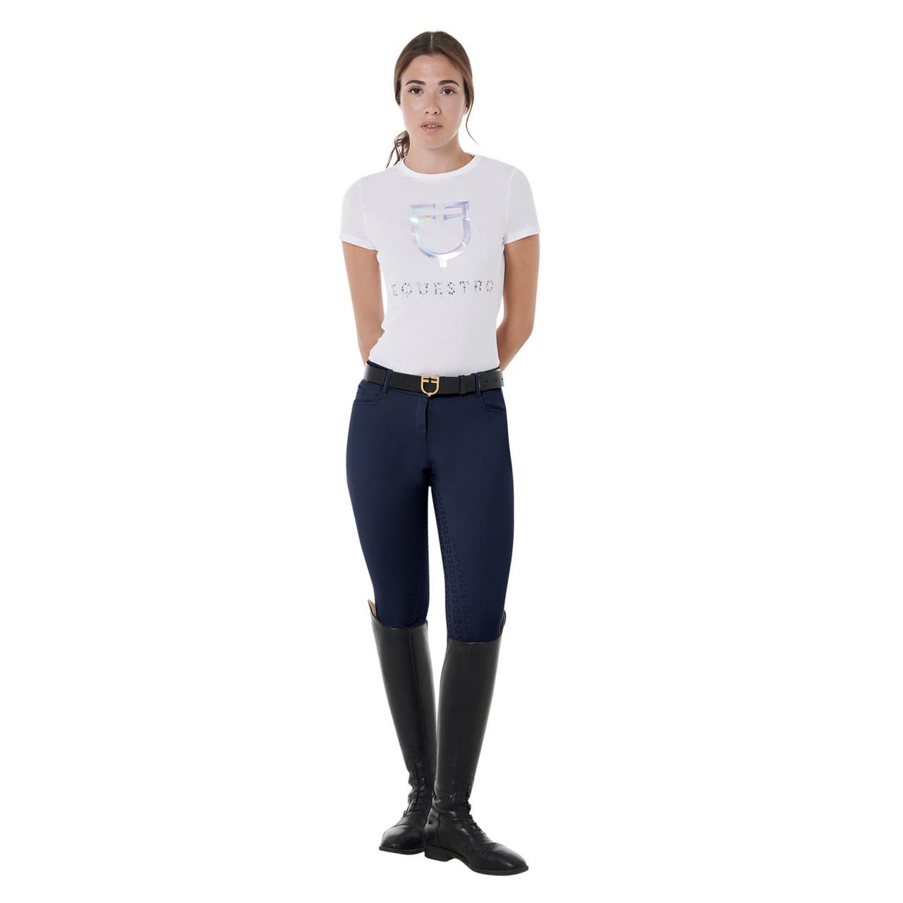 Pantaloni donna full grip in tessuto tecnico, vista 8