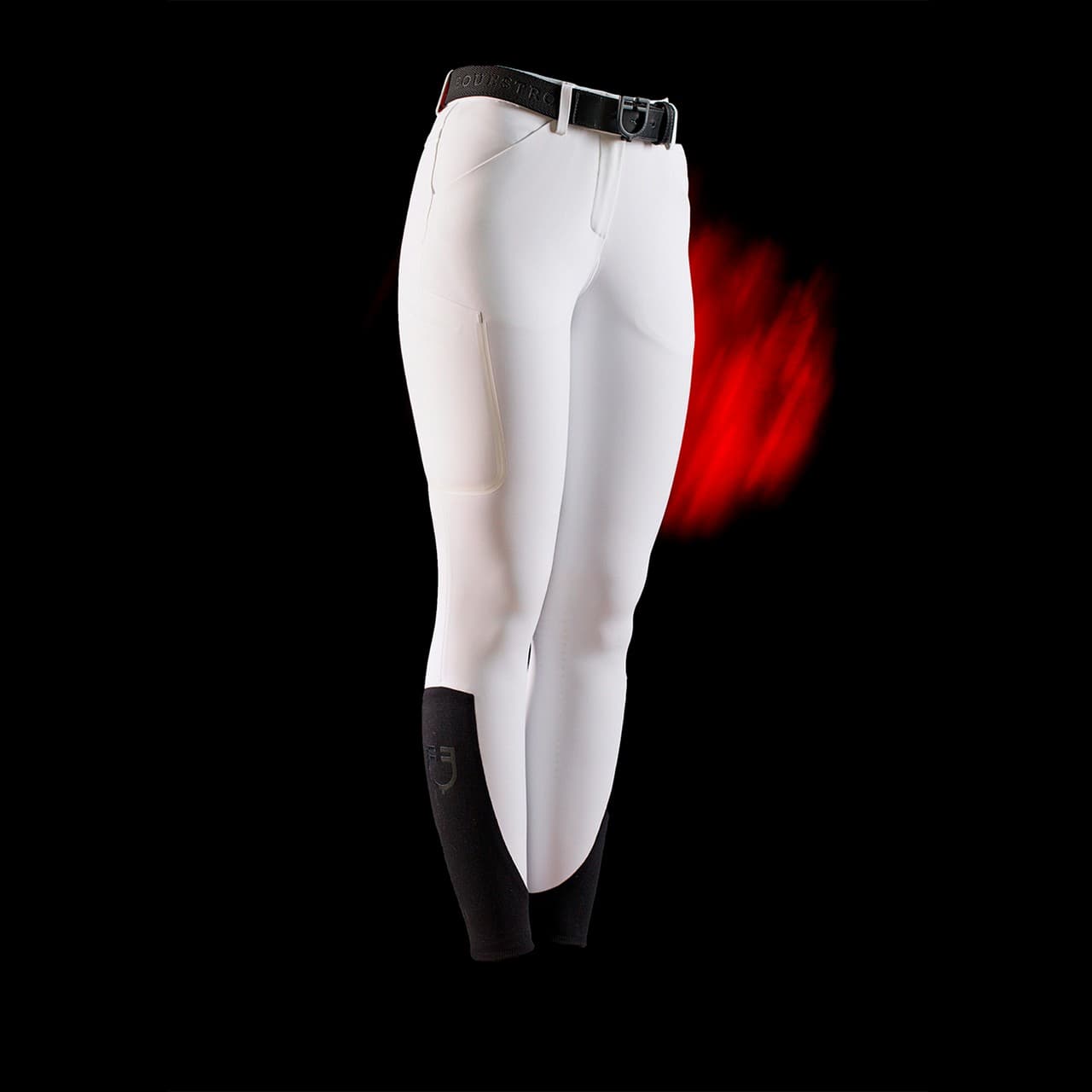 Pantalone slim fit donna Equestro Ridertechnology cuciture termosaldate, vista 2