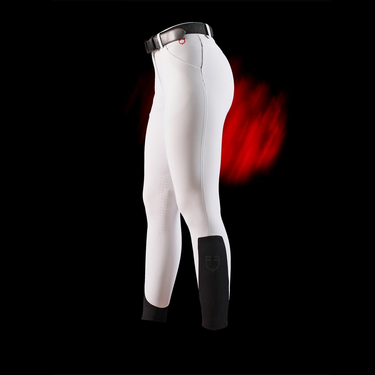 Pantalone slim fit donna Equestro Ridertechnology cuciture termosaldate, vista 5