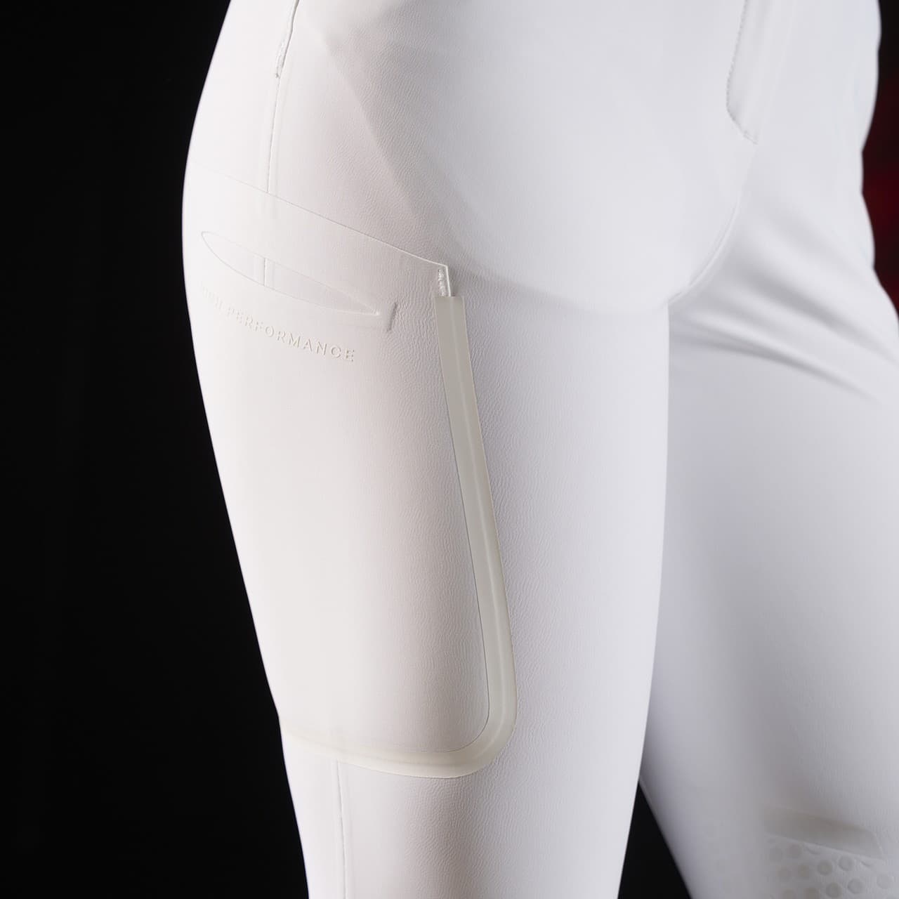 Pantalone slim fit donna Equestro Ridertechnology cuciture termosaldate, vista 8