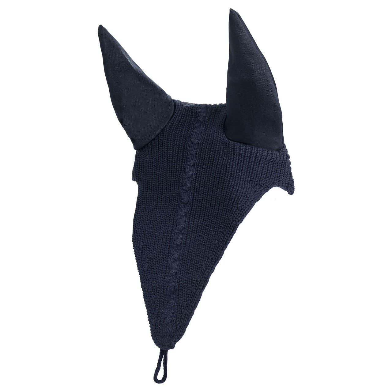 Cuffietta cavallo in maglia con laccetto al chiudibocca, vista 1