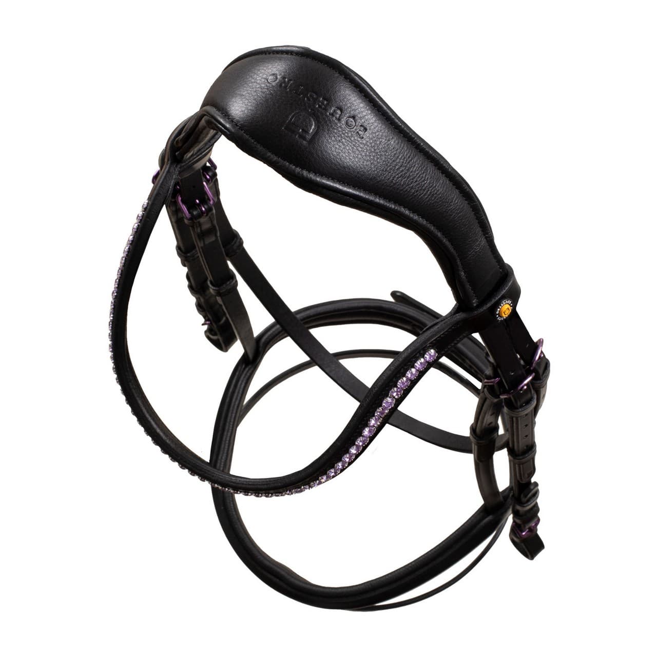 Testiera Equestro anatomica in pelle, vista 8