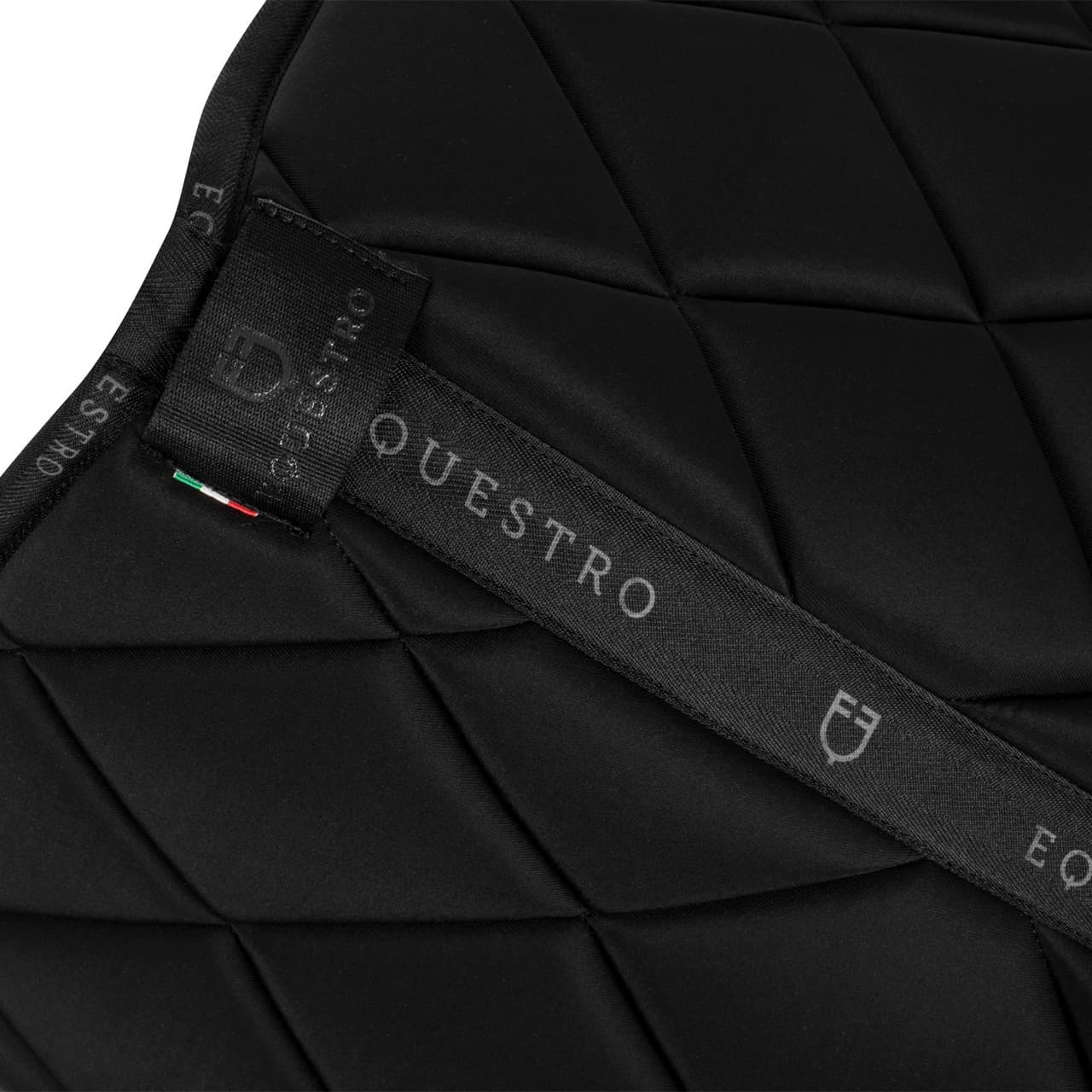 Sottosella da dressage in tessuto tecnico con logo, vista 3