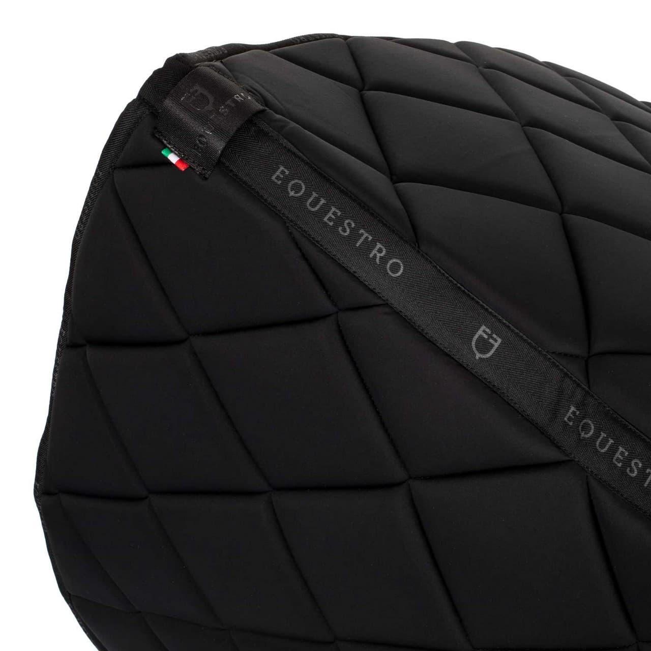 Sottosella da dressage in tessuto tecnico con logo in strass, vista 3