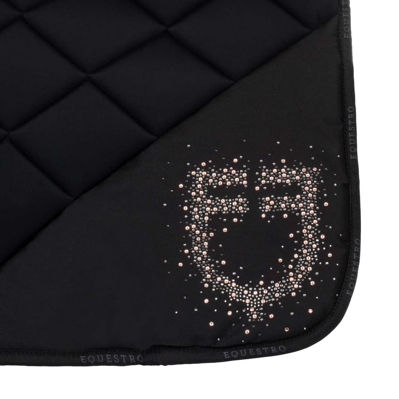 Sottosella da dressage in tessuto tecnico con logo in strass, vista 5