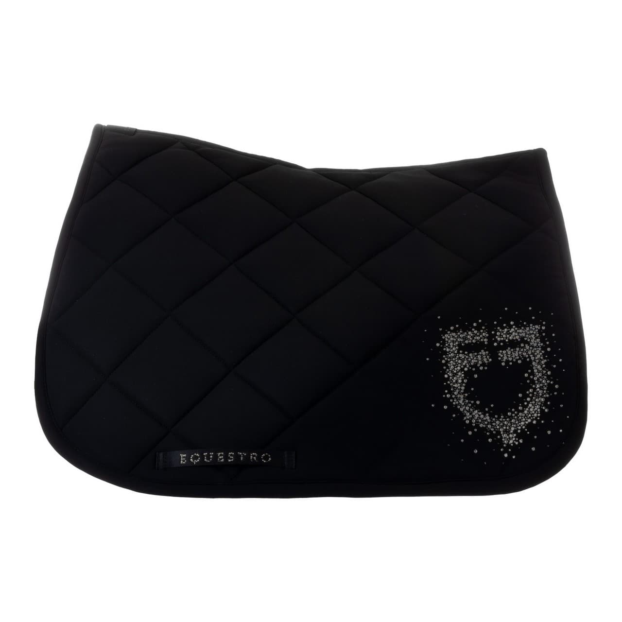 Sottosella da salto Equestro in tessuto tecnico con logo in strass, vista 4