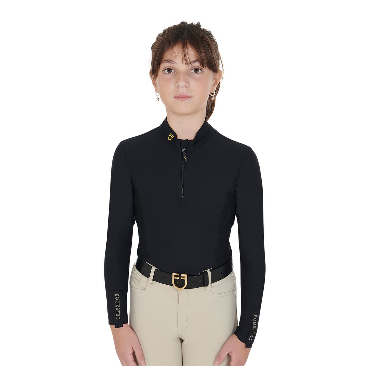 Base layer bambina a manica lunga da allenamento, vista 1