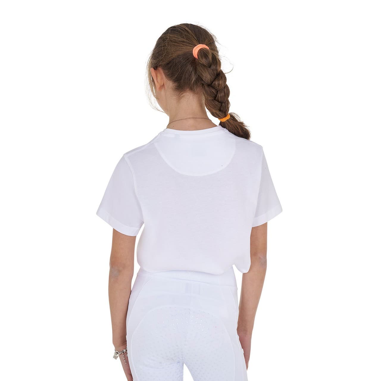 T-shirt bambina Cannes in cotone con strass, vista 2