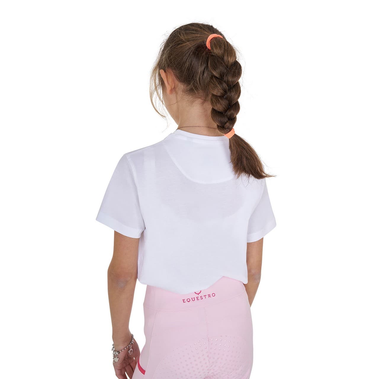 T-shirt bambina Ready To The Party in cotone con strass, vista 2