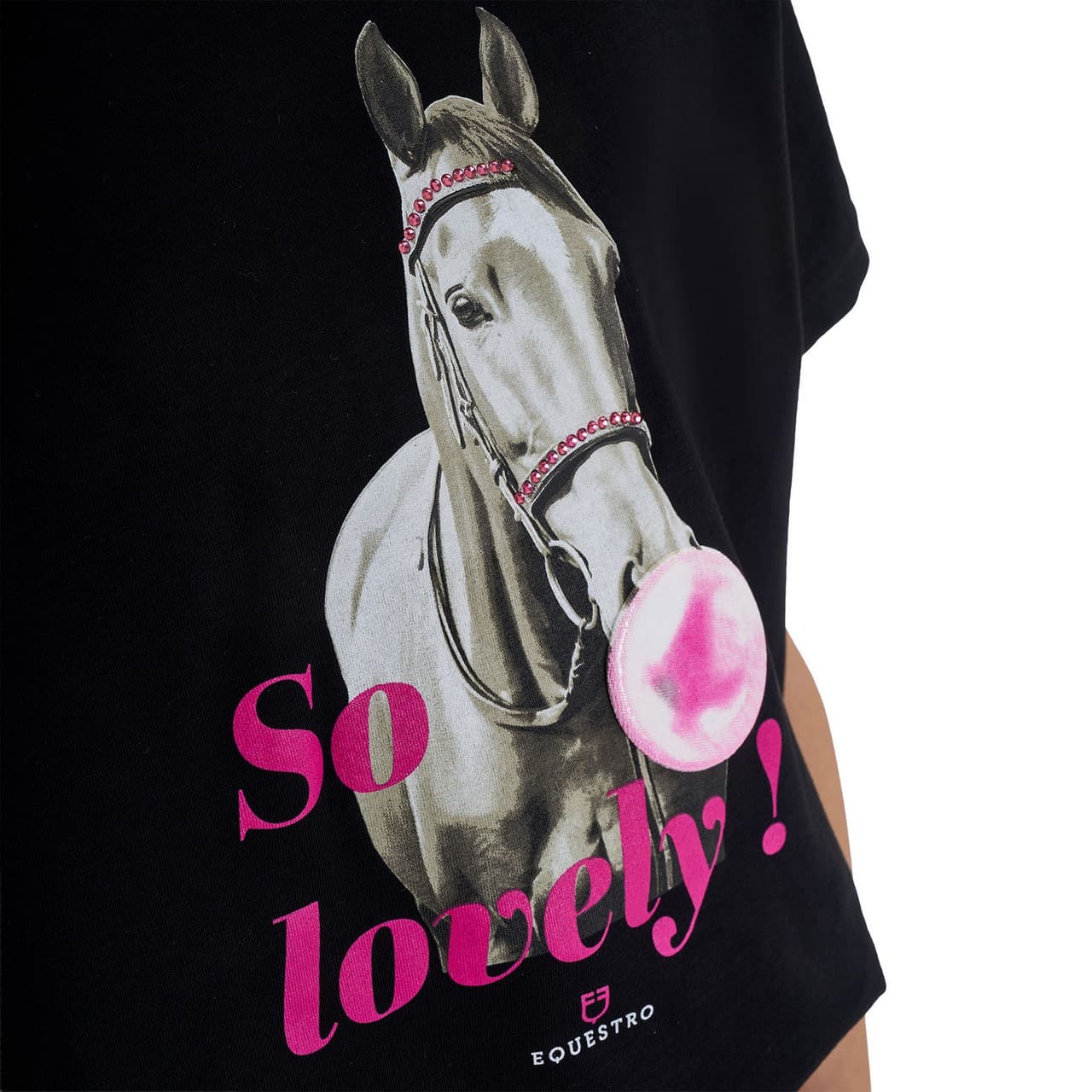 T-shirt bambina So Lovely in cotone, vista 4