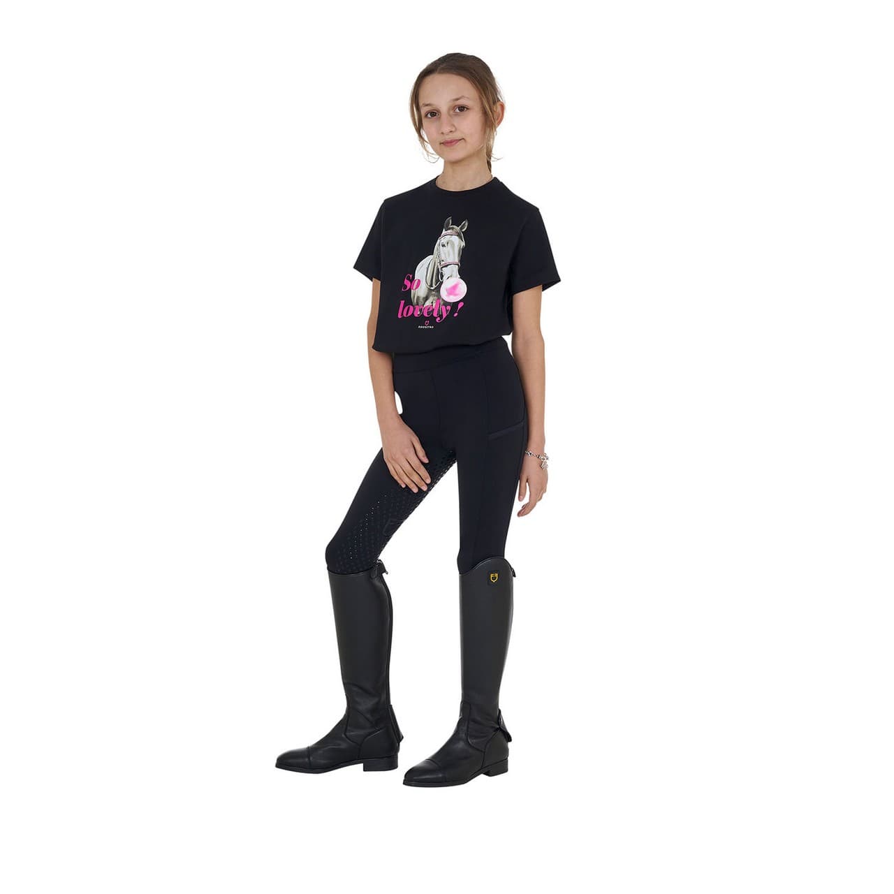 T-shirt bambina So Lovely in cotone, vista 6