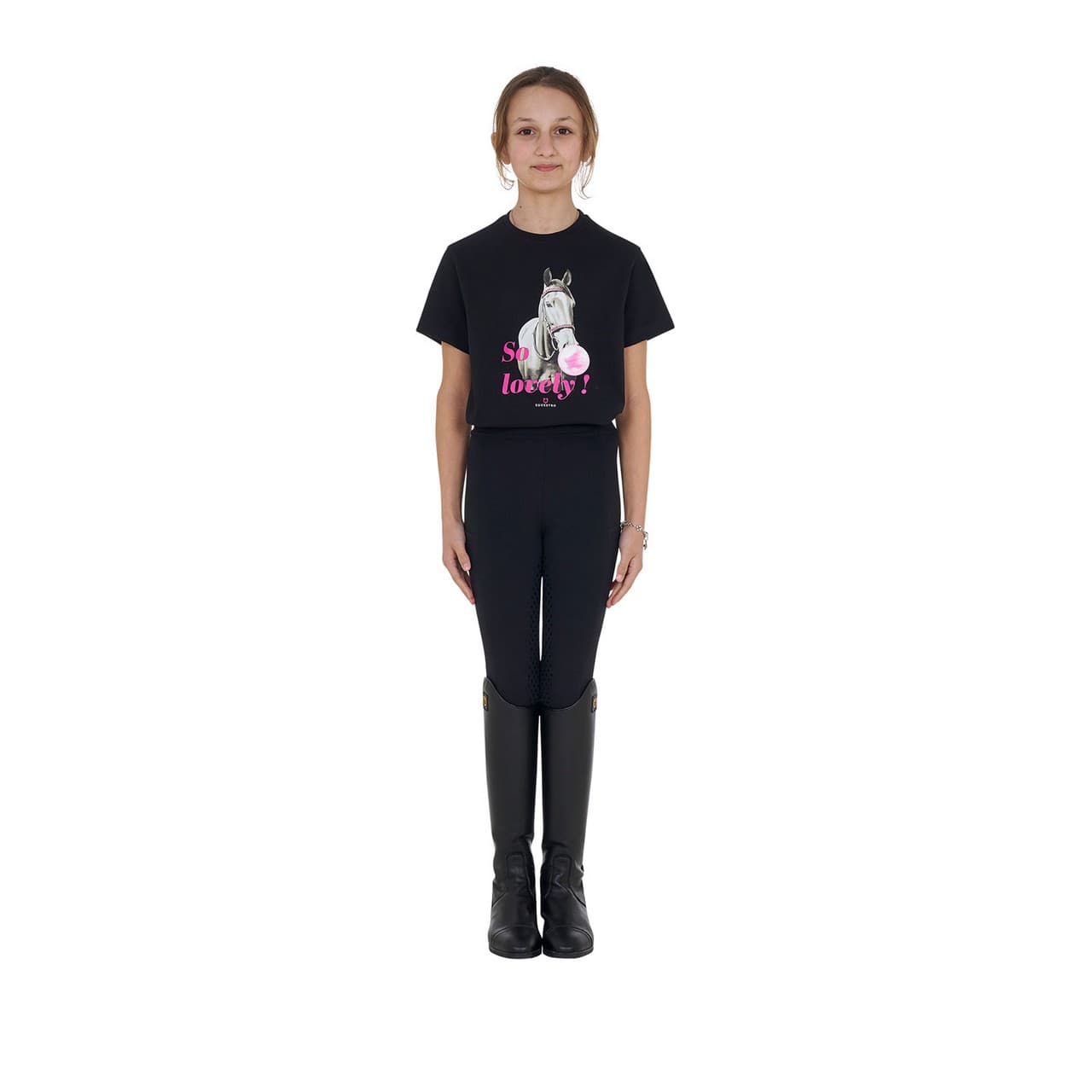 T-shirt bambina So Lovely in cotone, vista 7
