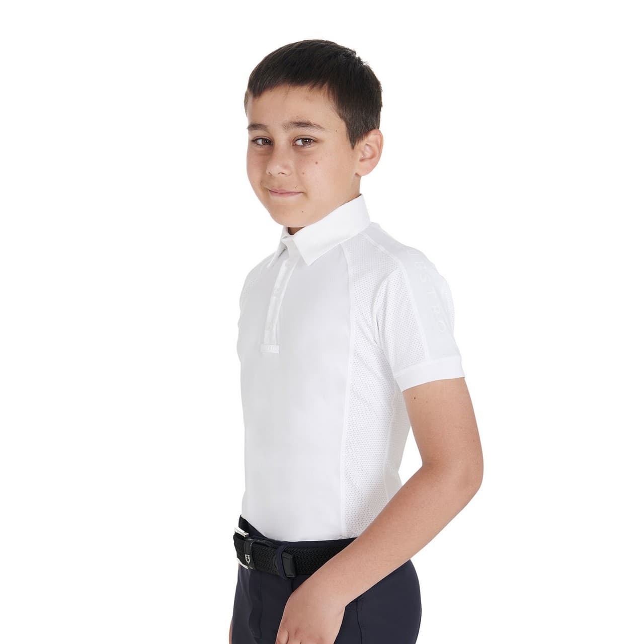 Polo bambino da concorso slim fit quattro bottoni (Rif. ETKO00035), vista 4