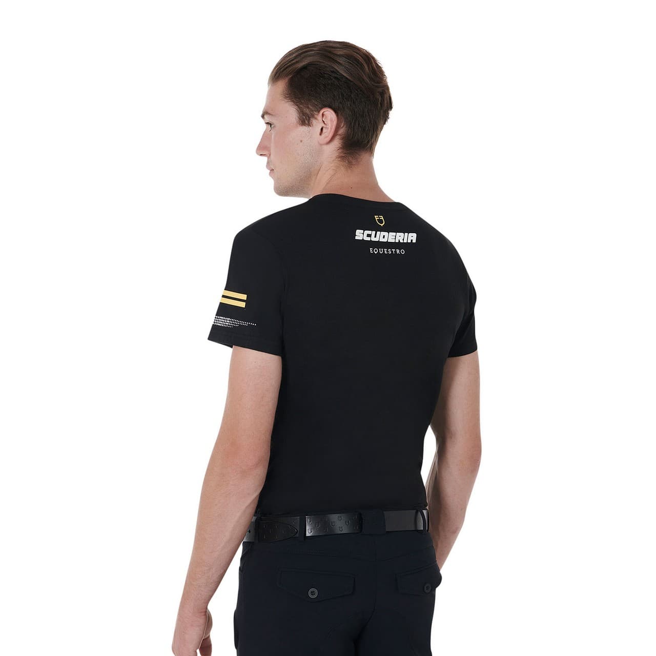 T-shirt uomo cotone stretch Scuderia Equestro, vista 2