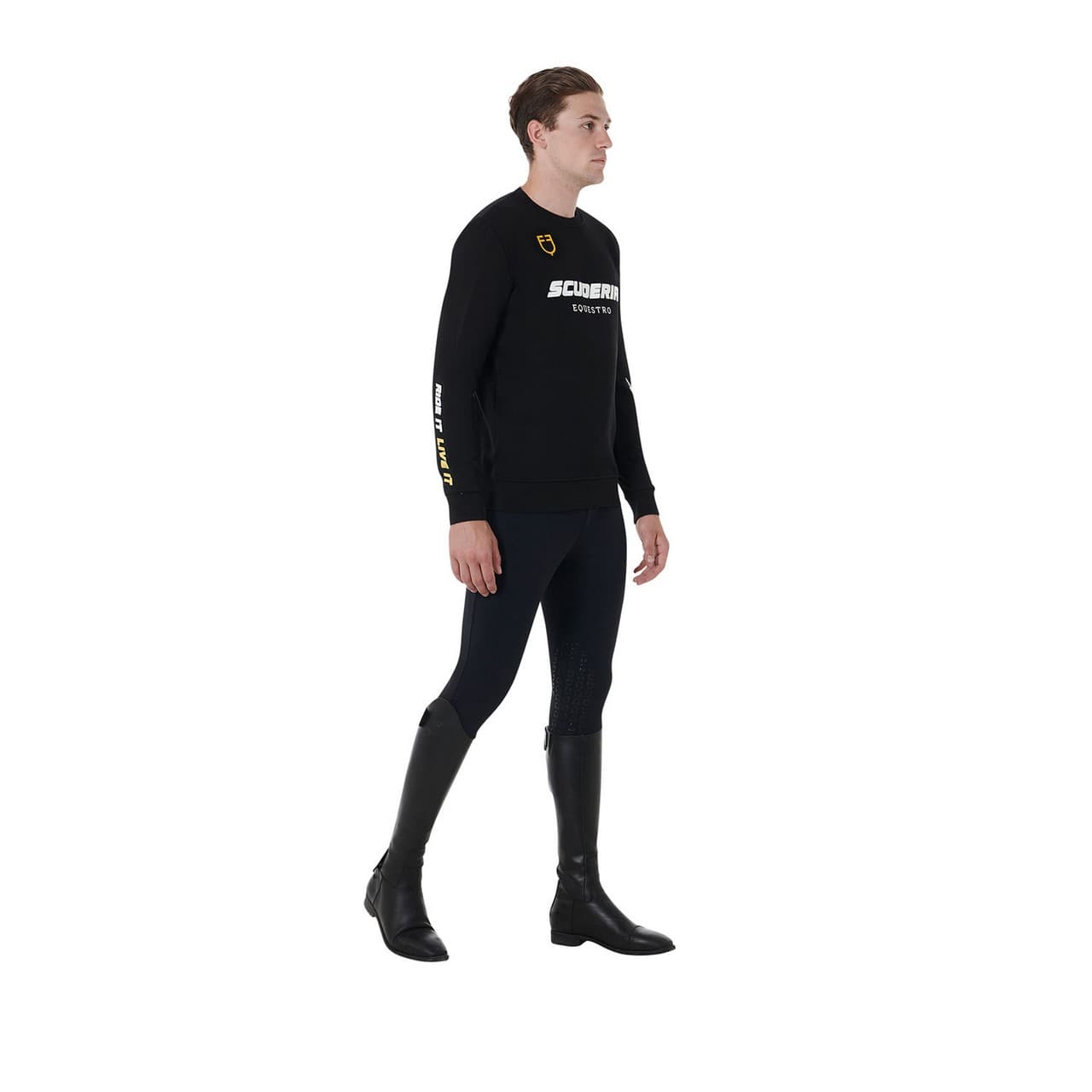 Felpa uomo girocollo Scuderia Equestro, vista 6