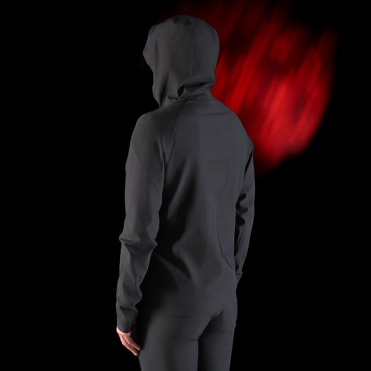 Felpa tecnica uomo Equestro Ridertechnology cappuccio (Rif. ETM00178), vista 2