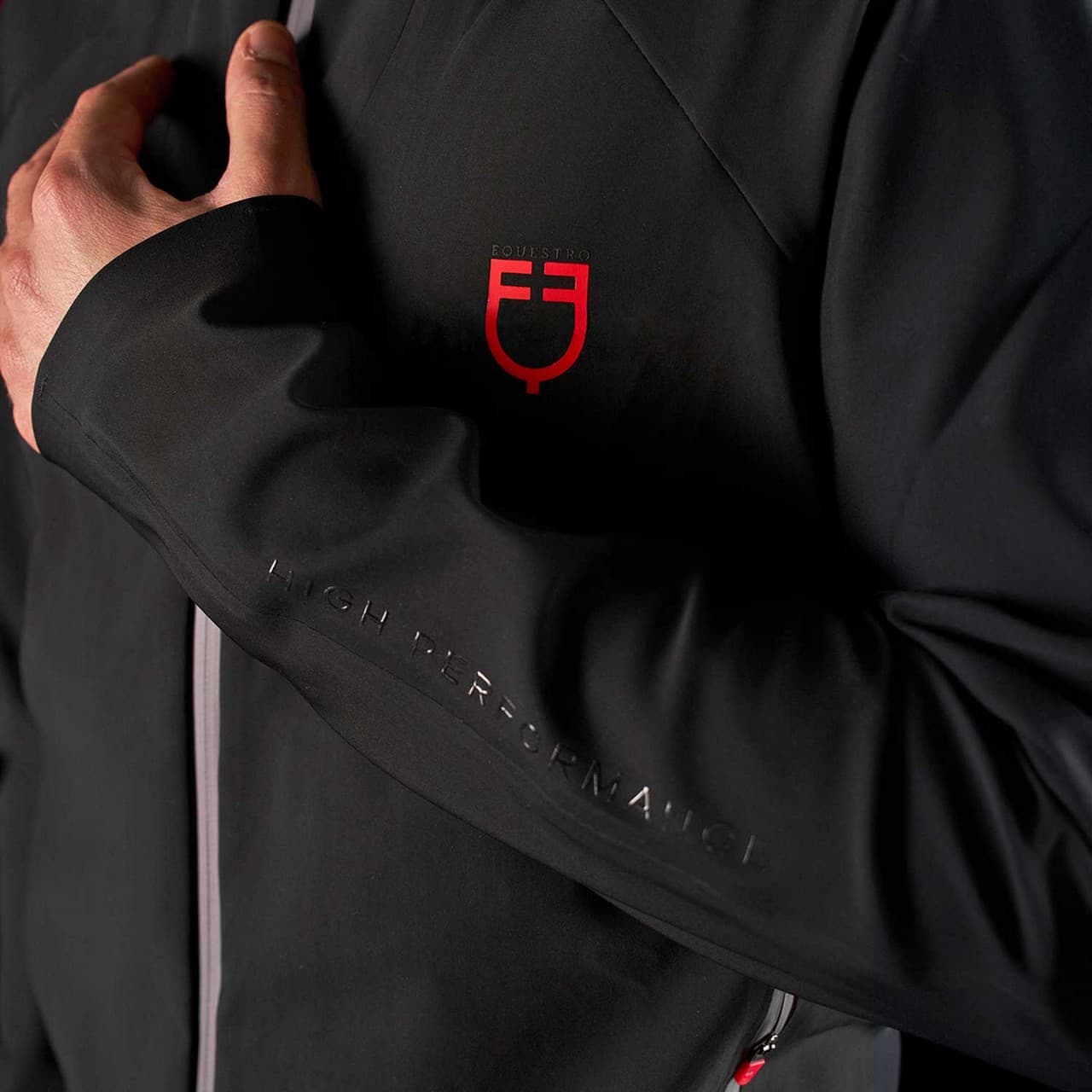 Felpa tecnica uomo Equestro Ridertechnology cappuccio (Rif. ETM00178), vista 5
