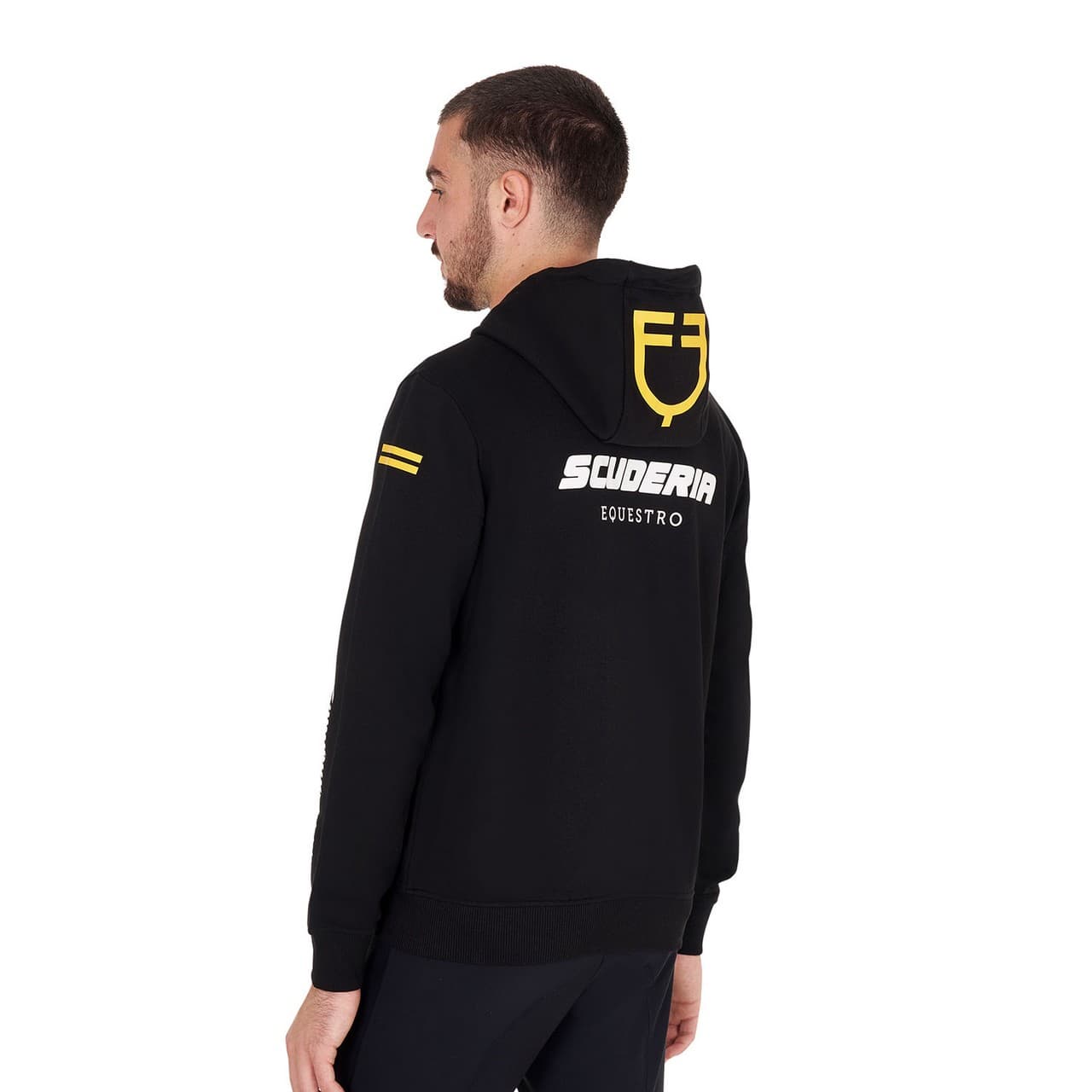 Felpa uomo cappuccio Scuderia Equestro, vista 2