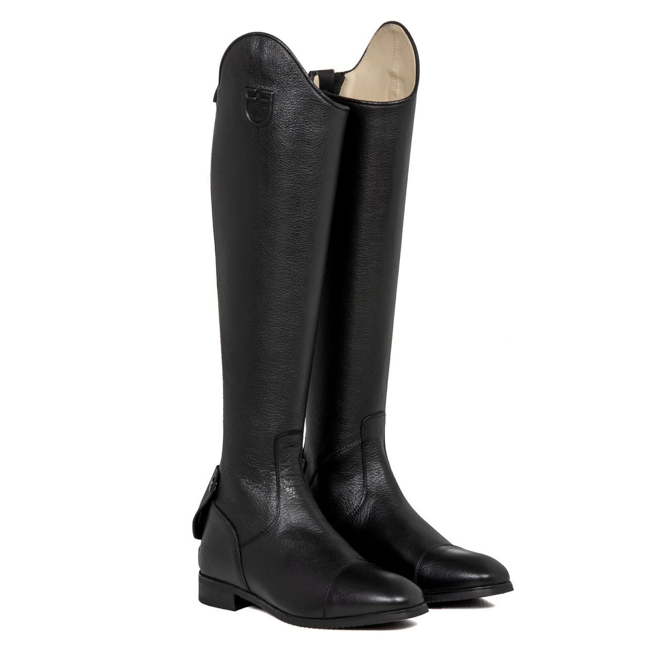 Stivali unisex in pelle di vitello zip posteriore, vista 1