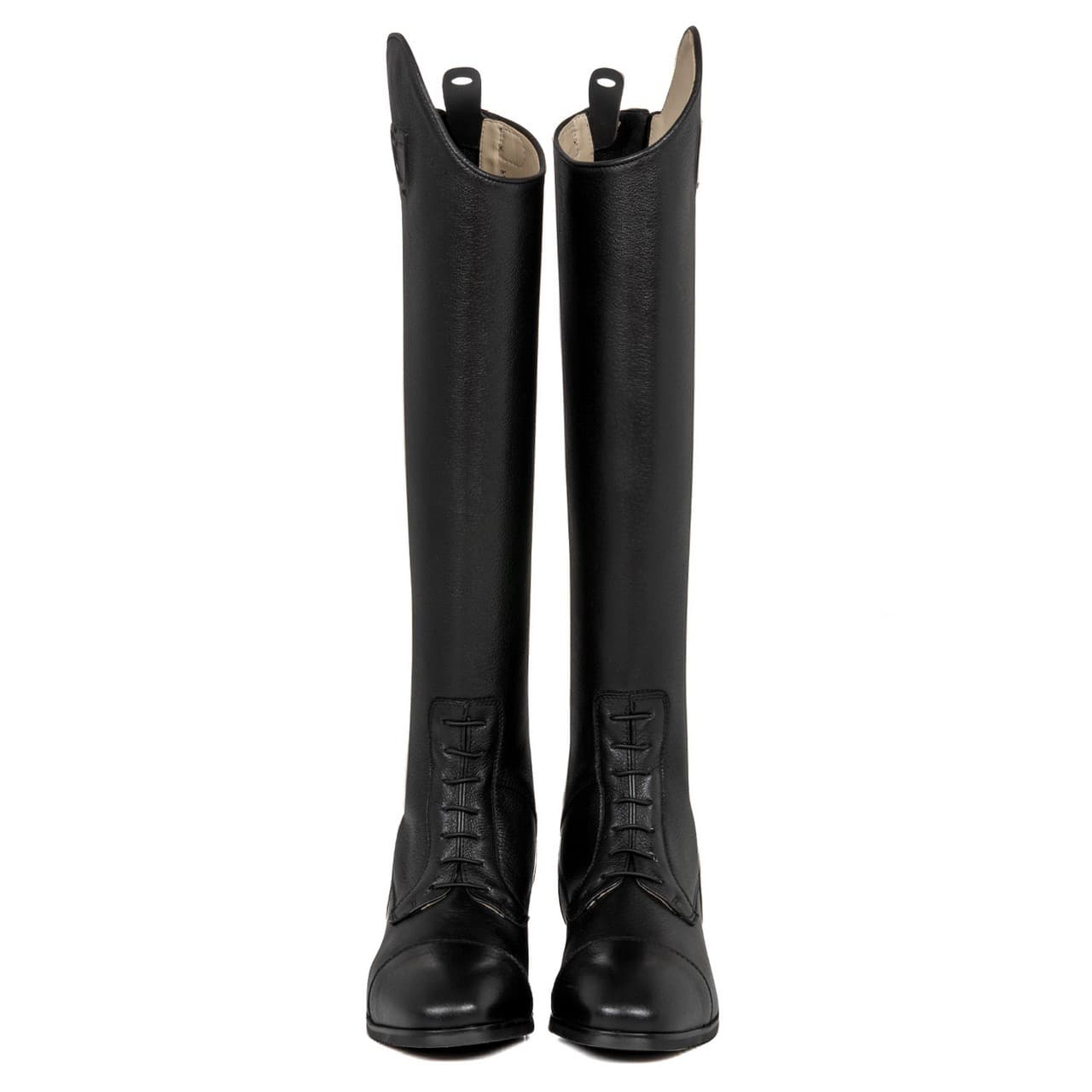 Stivali unisex in pelle di vitello con laccetti frontali, vista 2