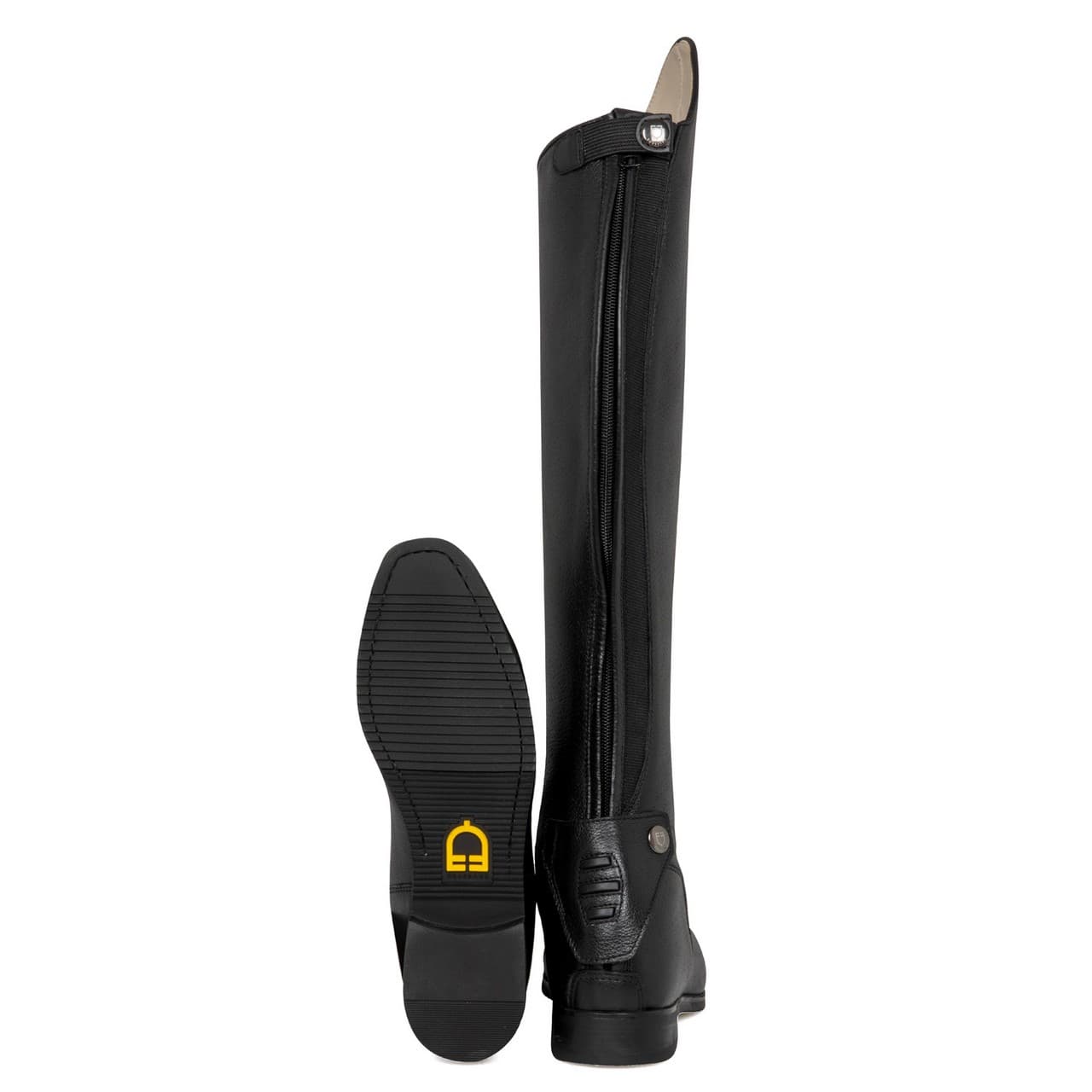 Stivali unisex in pelle di vitello con laccetti frontali, vista 3