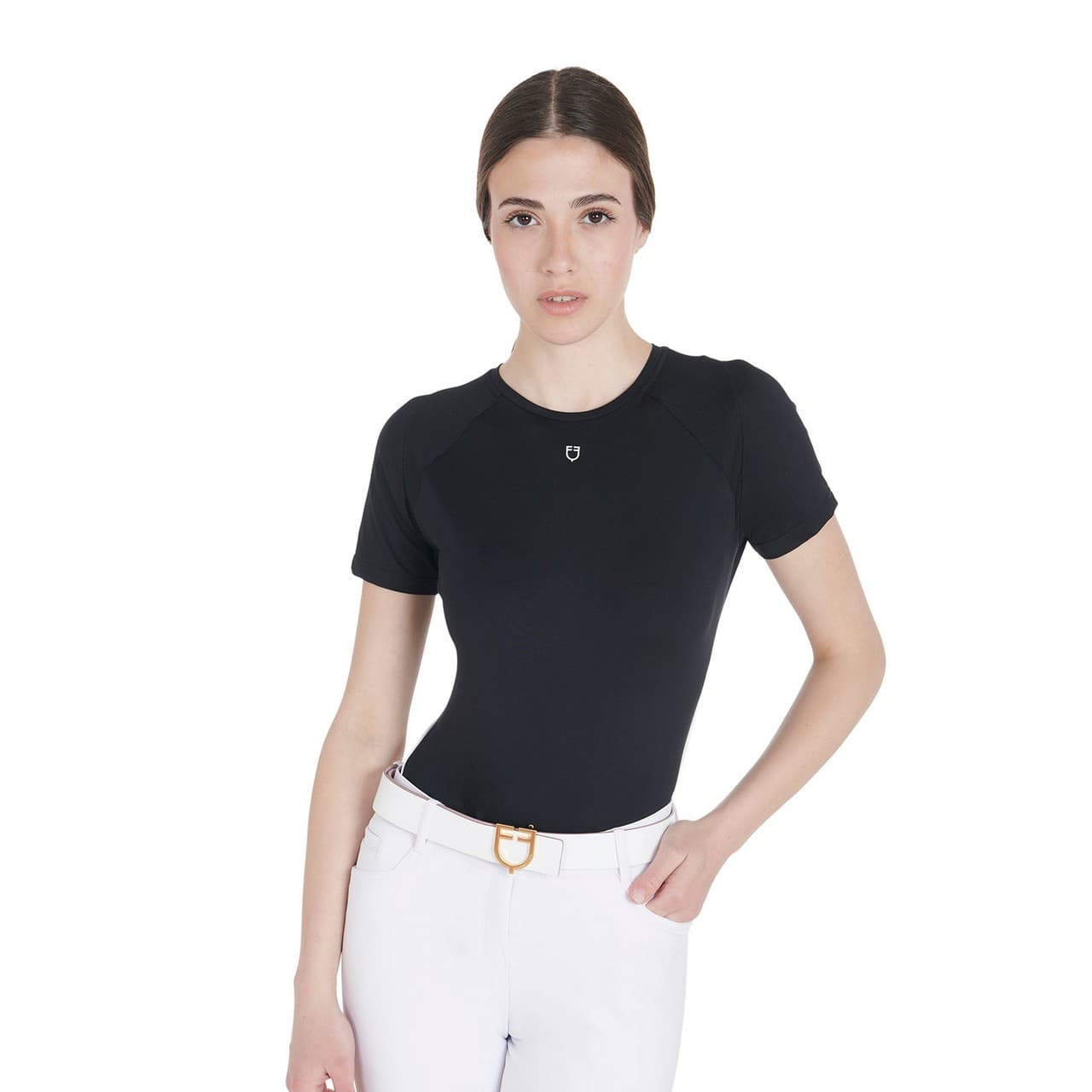 T-shirt tecnica donna slim fit da allenamento, vista 1