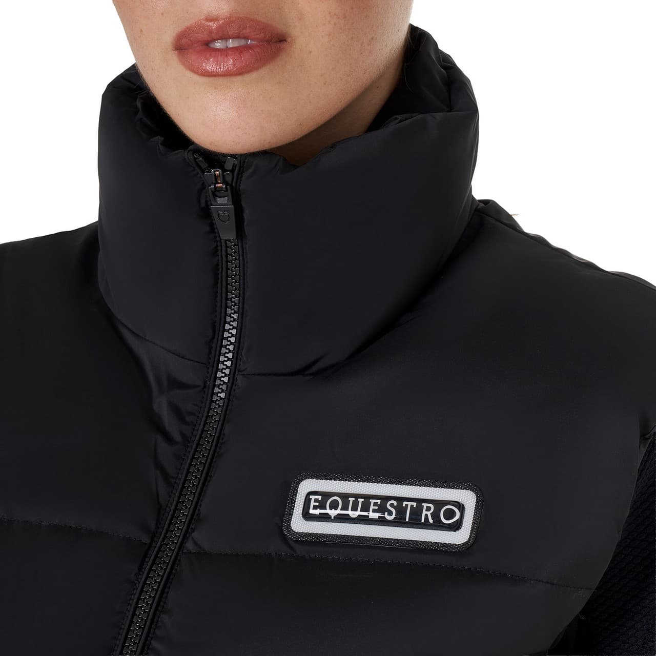 Smanicato donna corto con zip, vista 3