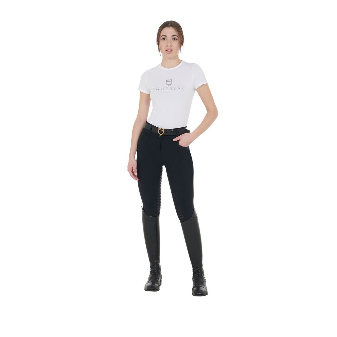 Pantaloni donna full grip a vita alta, vista 9