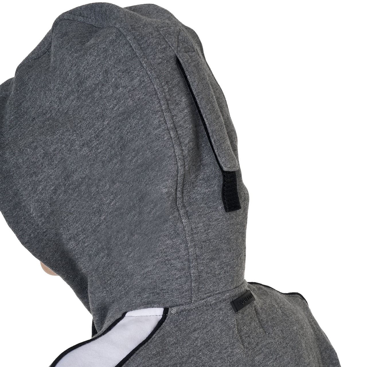 Felpa da donna con cappuccio e zip frontale, vista 6