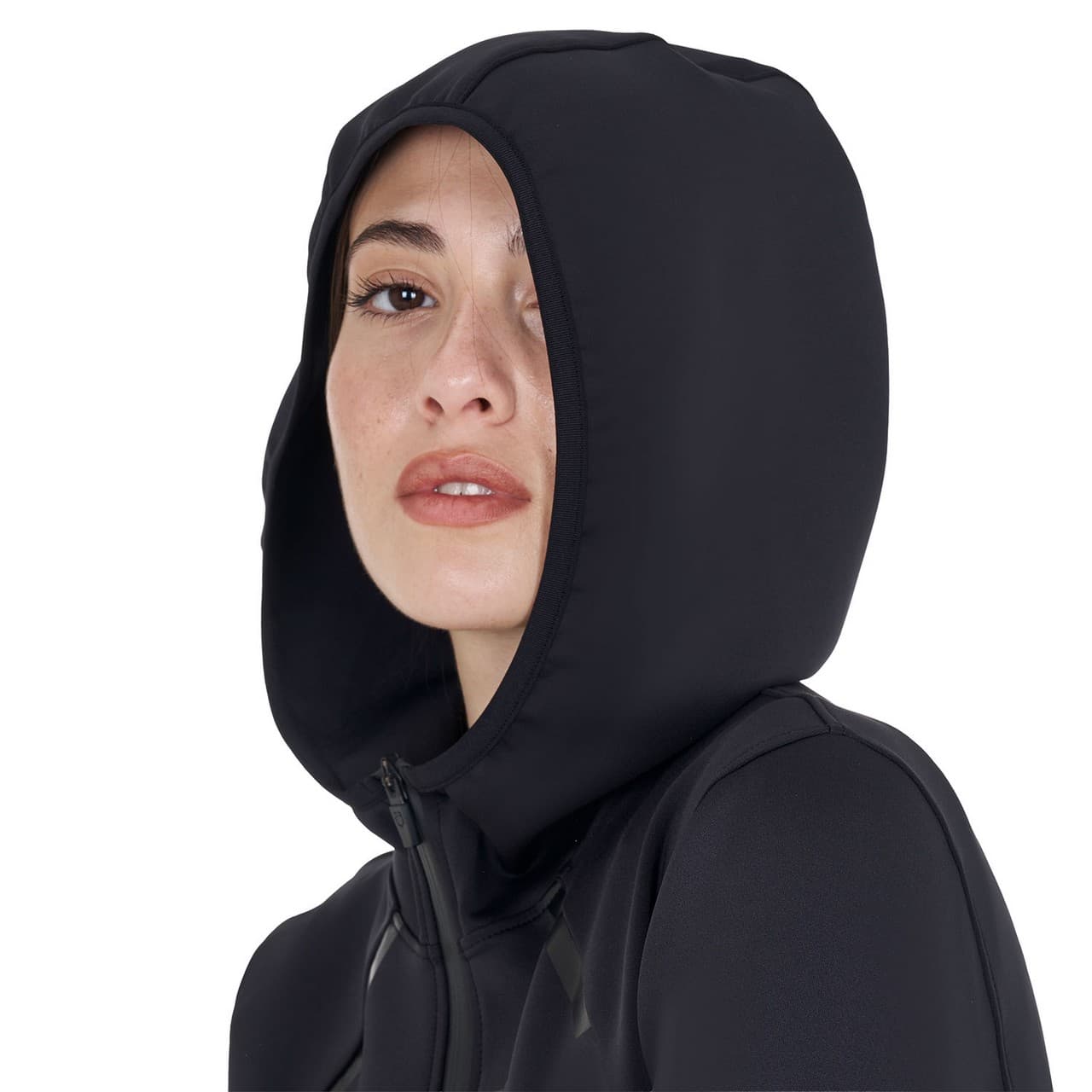Felpa tecnica da donna in jersey con zip, vista 6