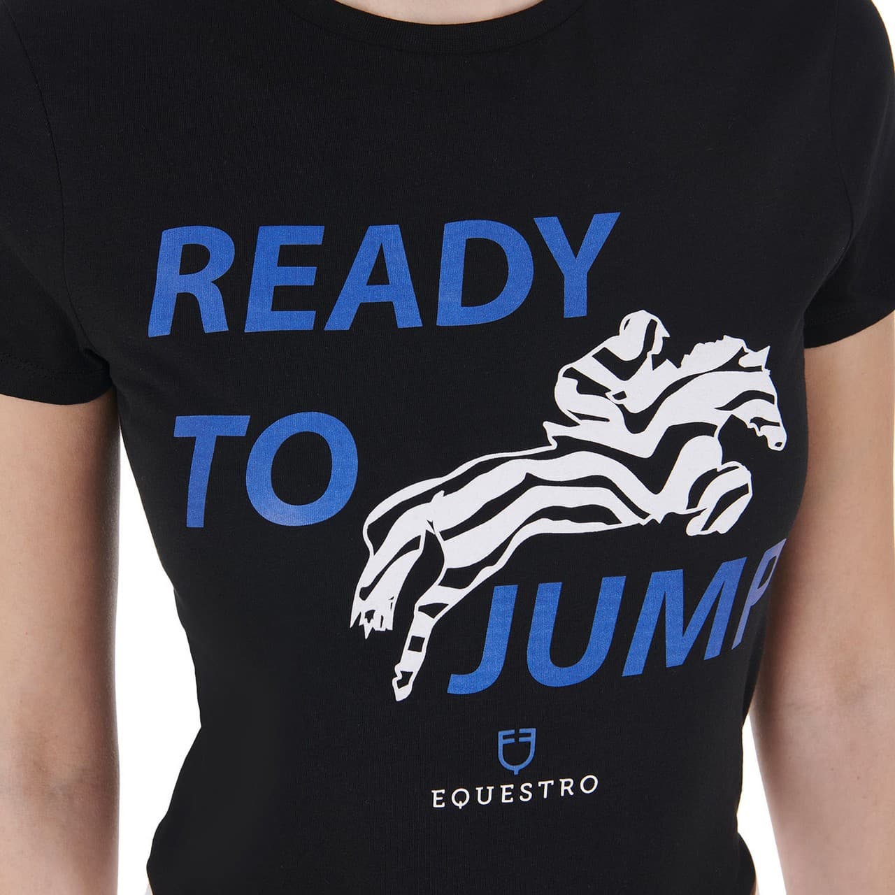 T-shirt da donna in cotone Ready to Jump, vista 4
