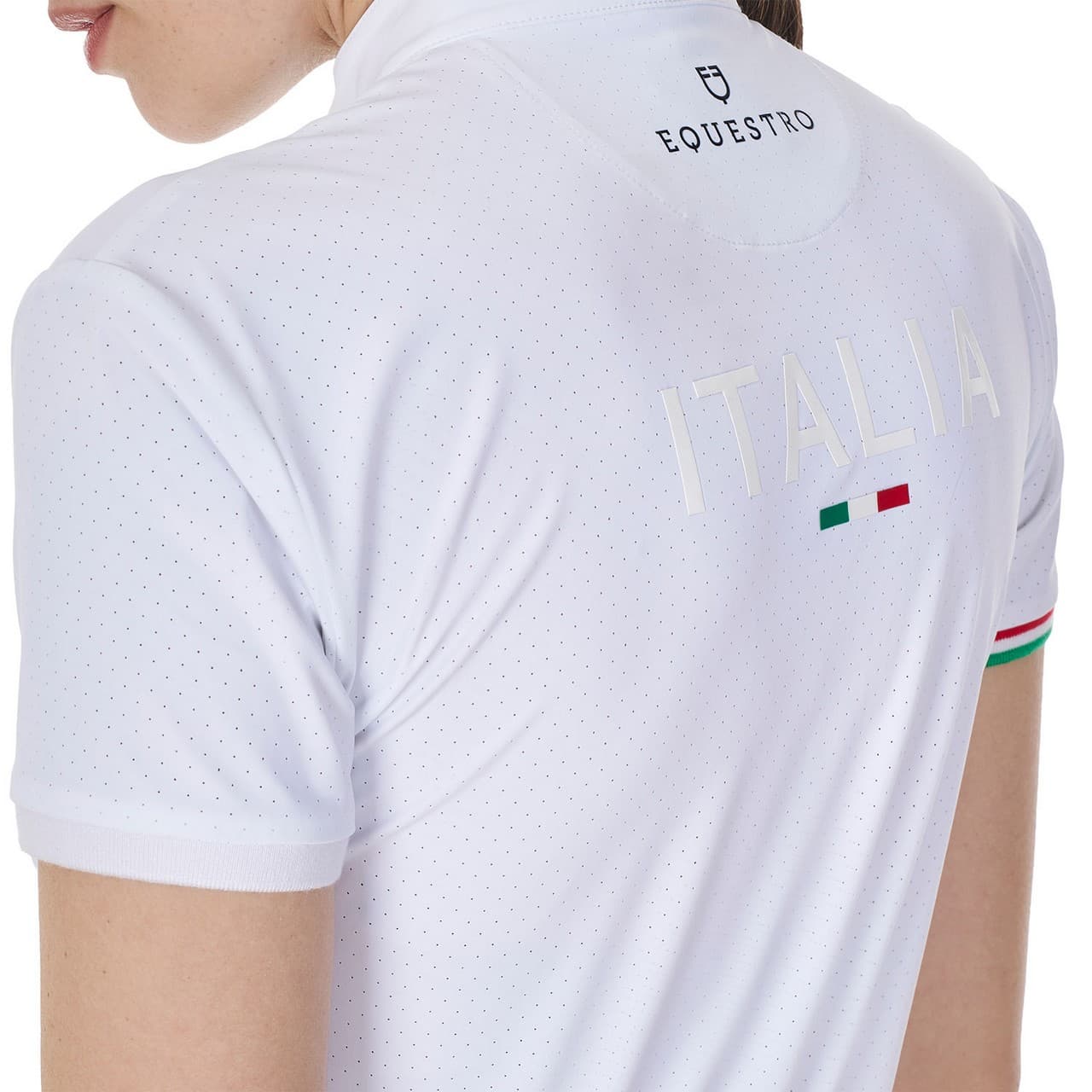 Polo donna da concorso elasticizzata Equestro X FISE, vista 5
