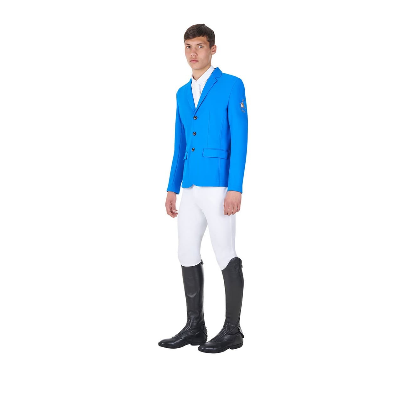 Giacca uomo da concorso tre bottoni Equestro X FISE, vista 9