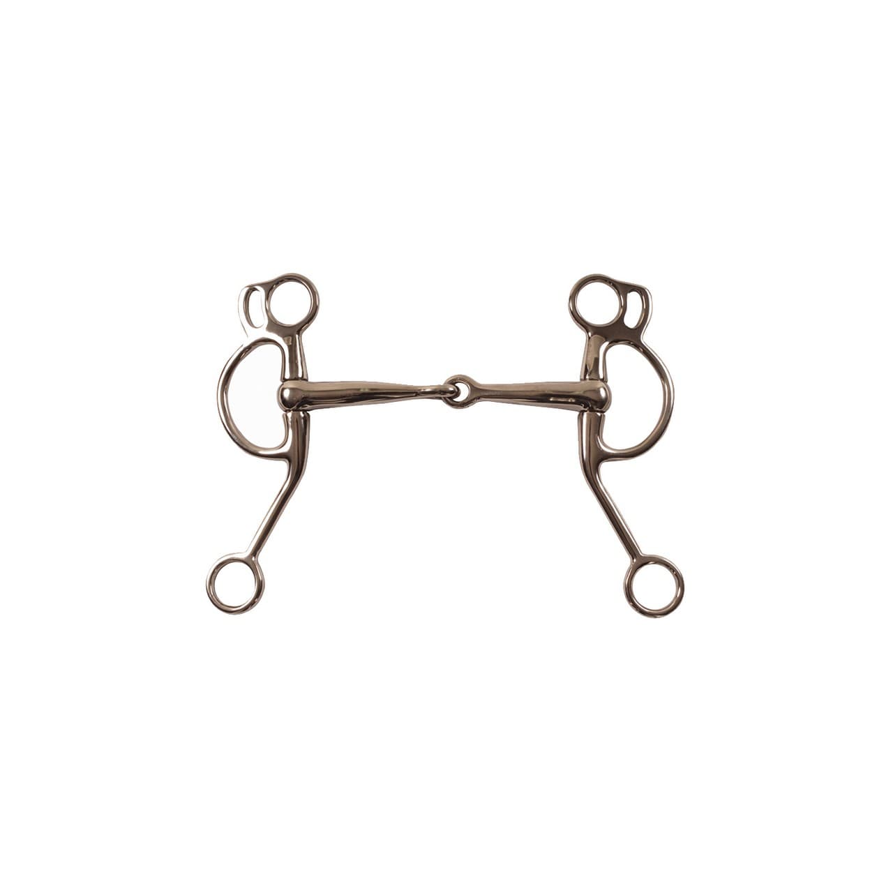 Morso western inox, aste inclinate, anelli a D, vista 1