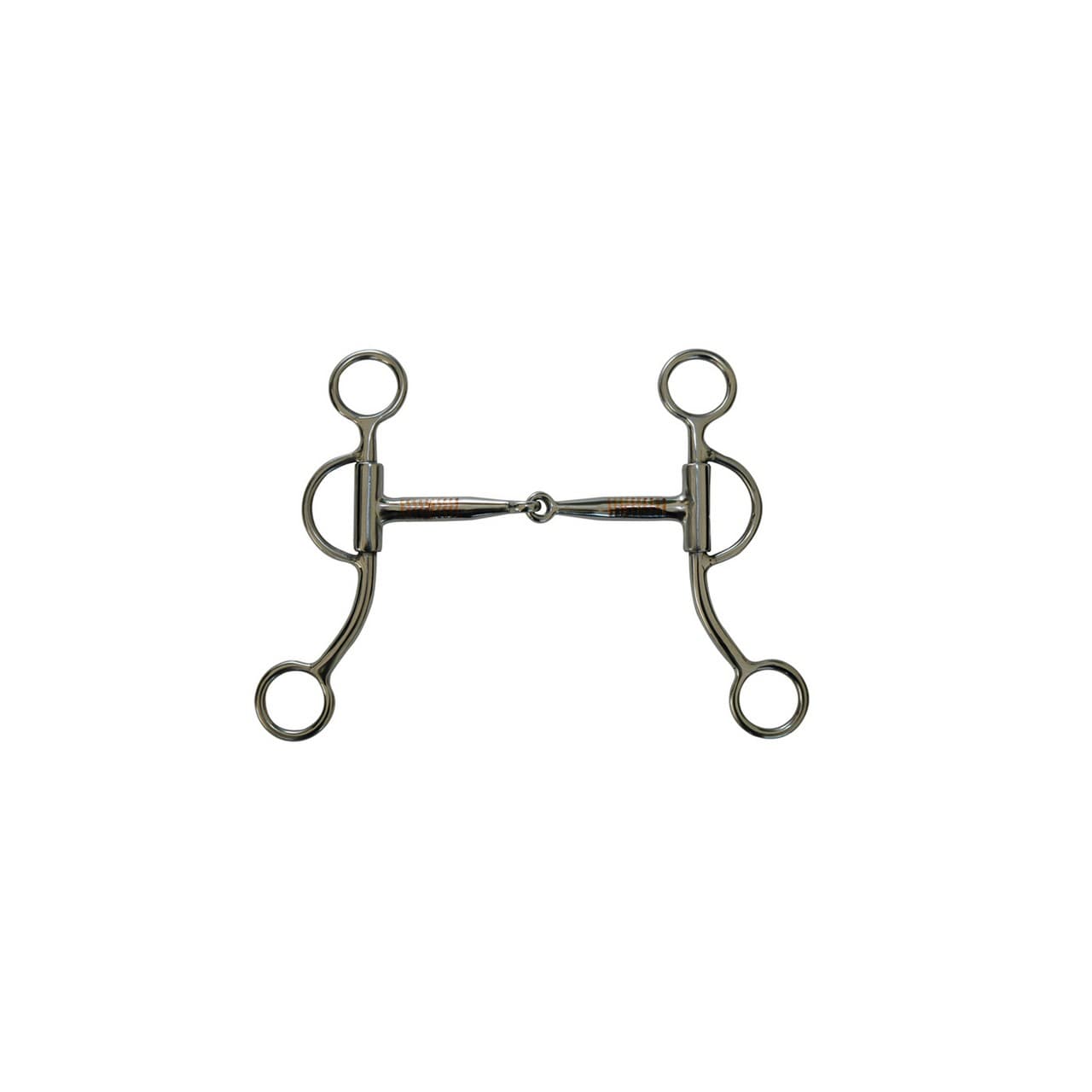 Morso western inox, aste corte, inserti in rame, vista 1