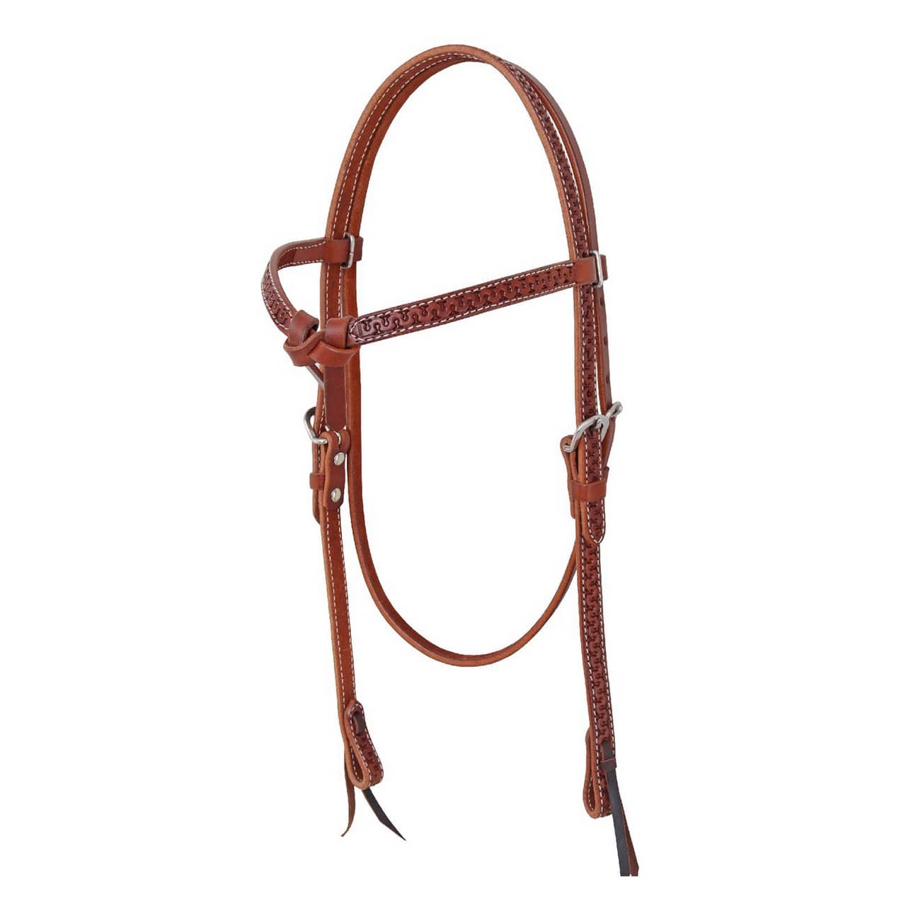 Testiera western con lavorazione snake