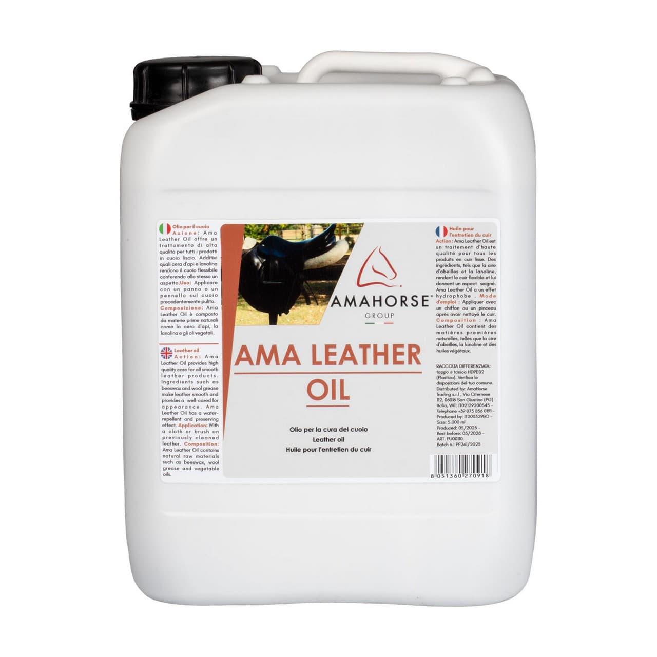Ama Leather Oil, olio per cuoio (5 l), vista 1