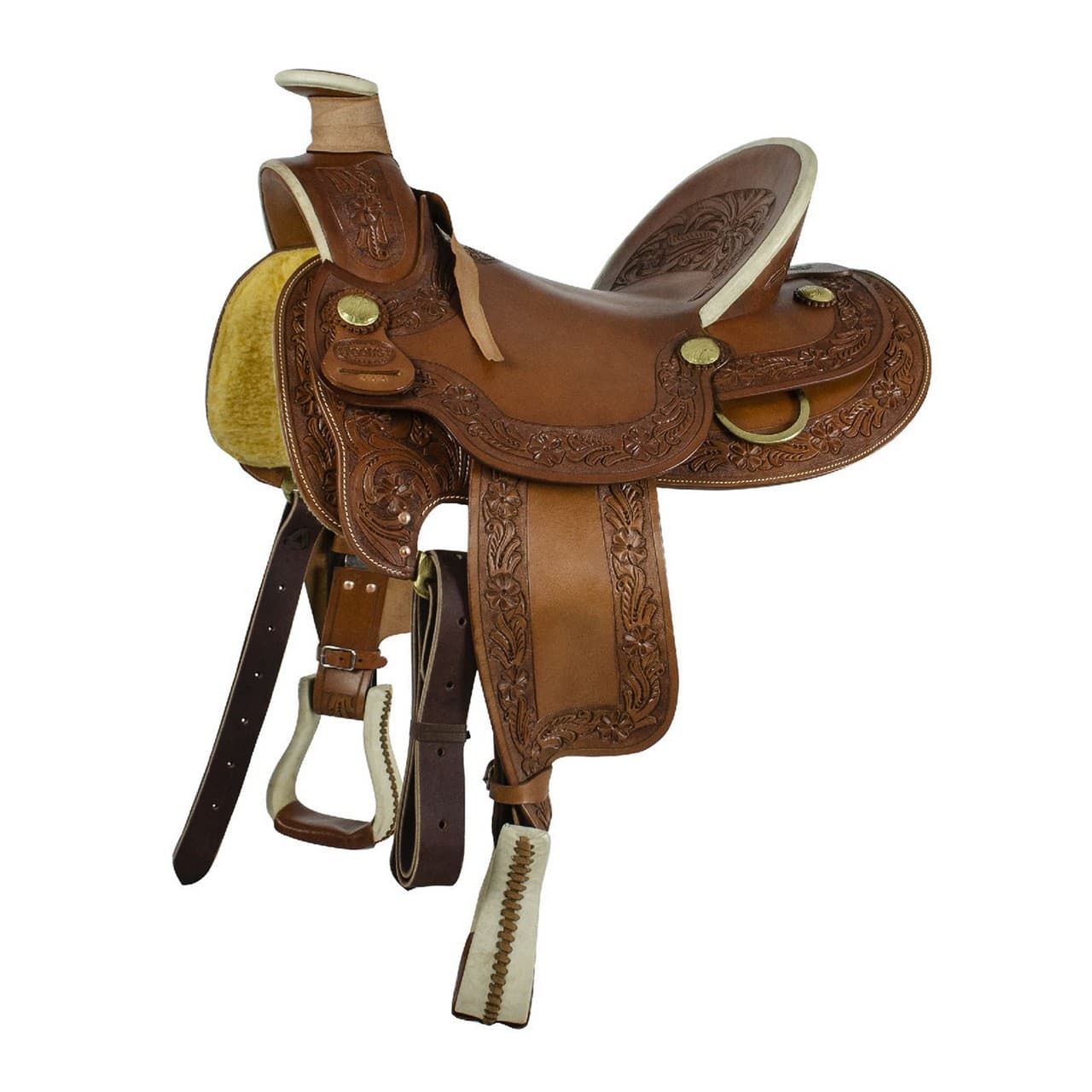 Sella Pool's Wade Old West Ranch 8010 333, arcione in legno, vista 1