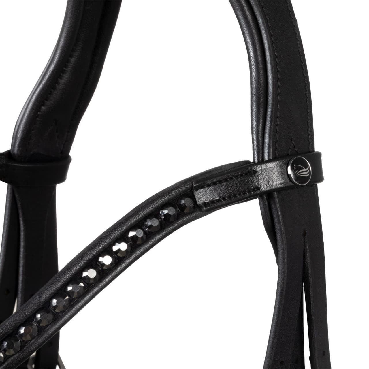 Testiera dressage modello Hemelite con redini in gomma, vista 5