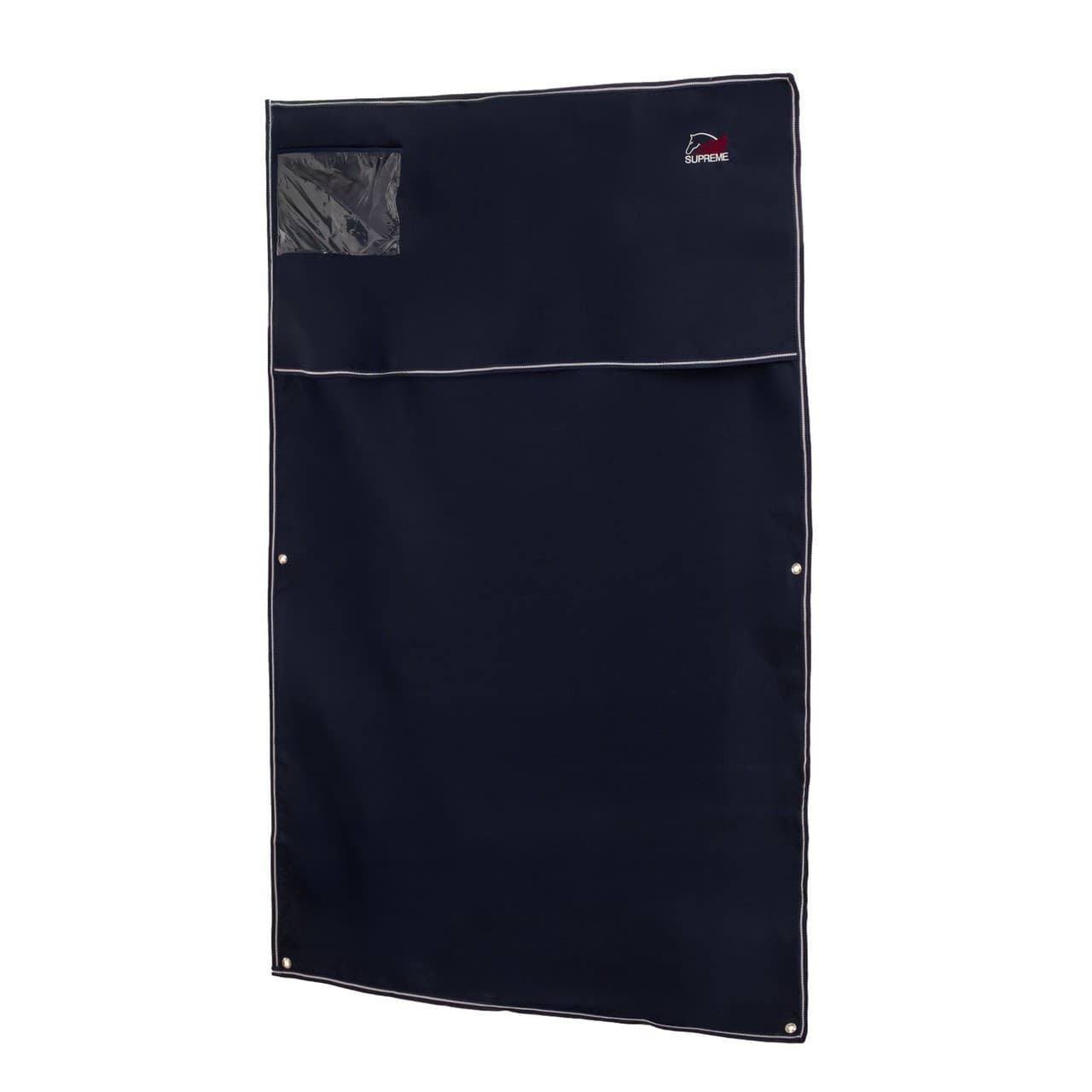 Tendalino da box con logo 130x200, vista 1