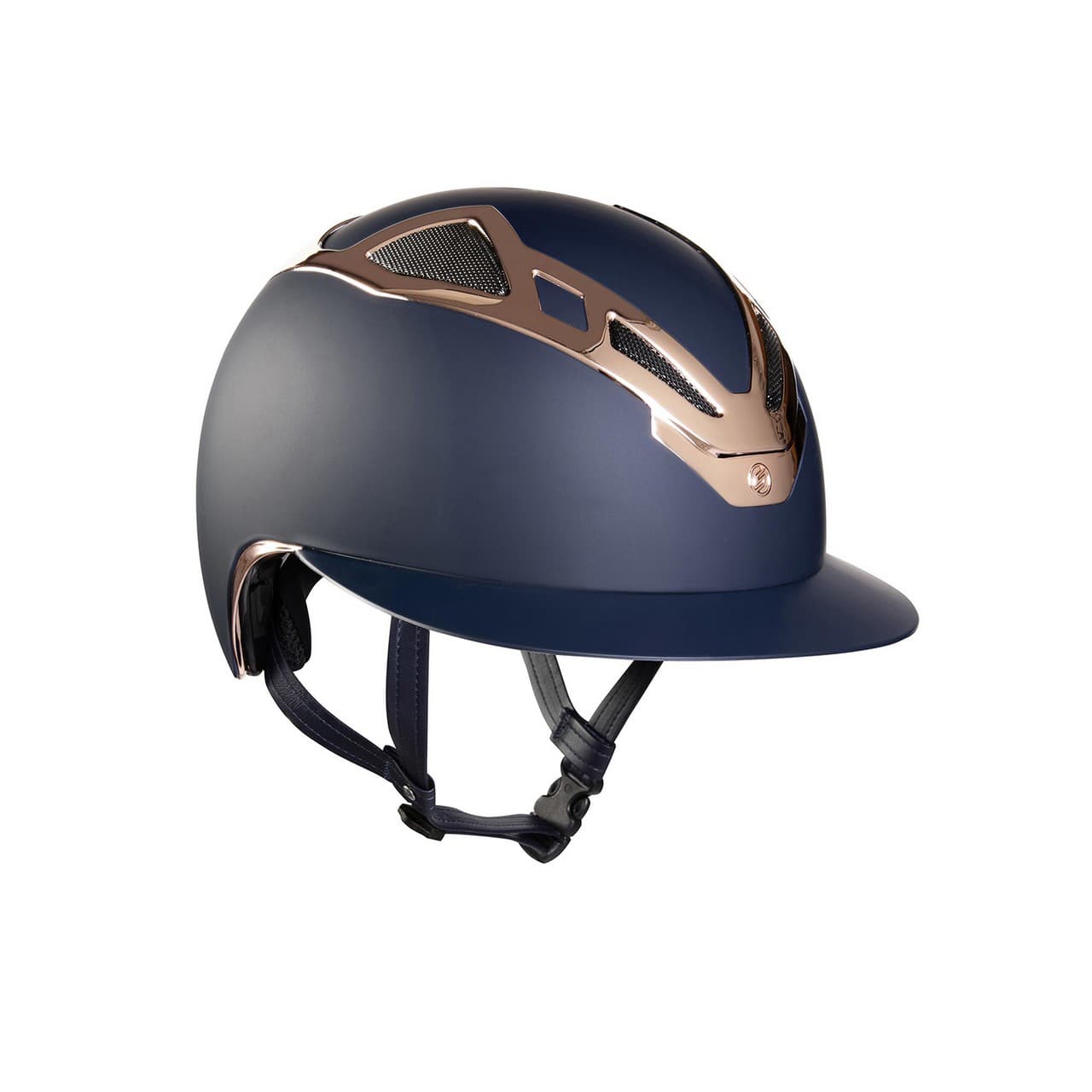 Casco Apex Chrome Lady blu matt/rose gold, vista 1