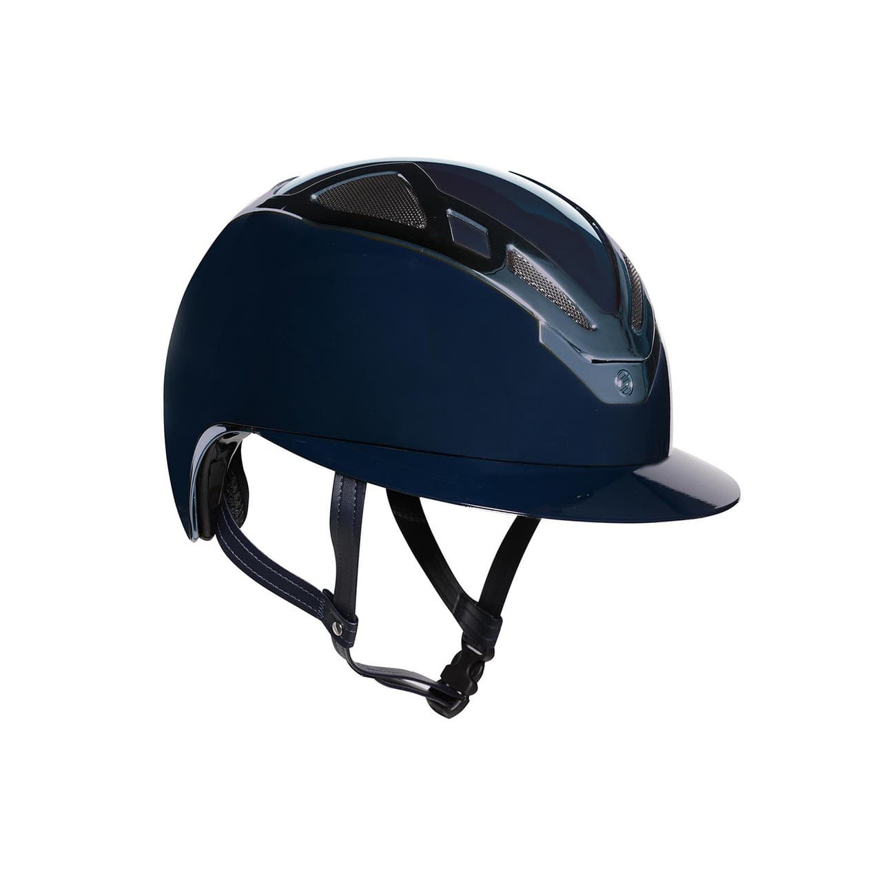 Casco Apex Chrome Lady blu navy glossy, vista 1