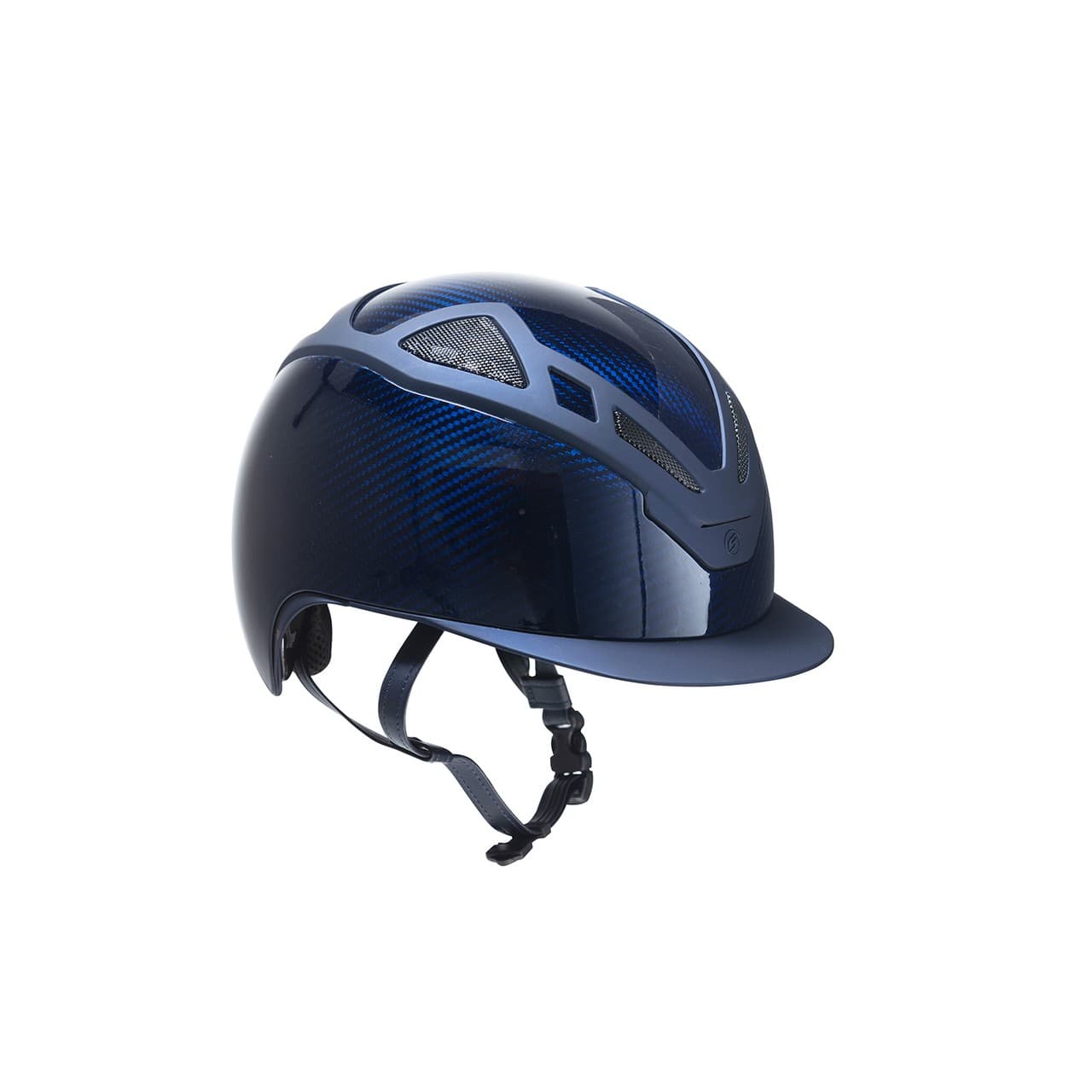 Casco Apex full carbon blu glossy, vista 1