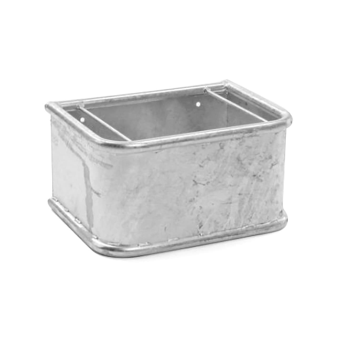 Mangiatoia galvanizzata da parete, vista 1