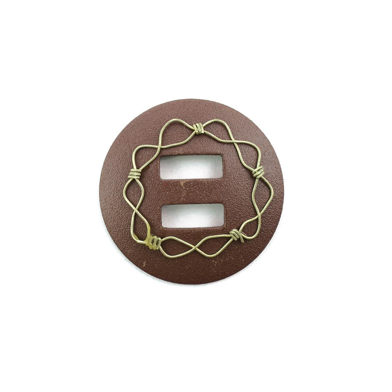 Conchos per sella western, brunito, vista 1