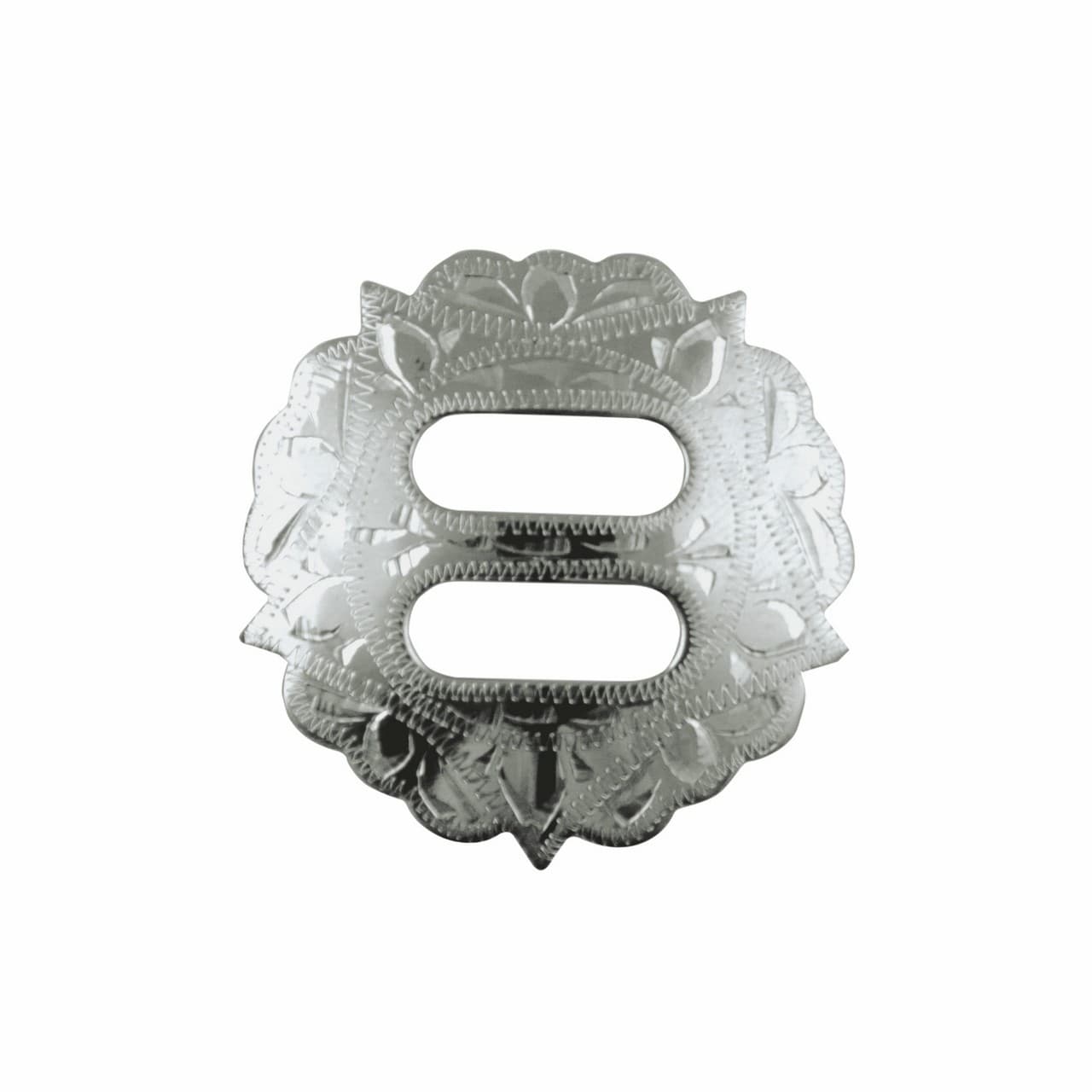 Conchos per sella western satinato, punte, vista 1