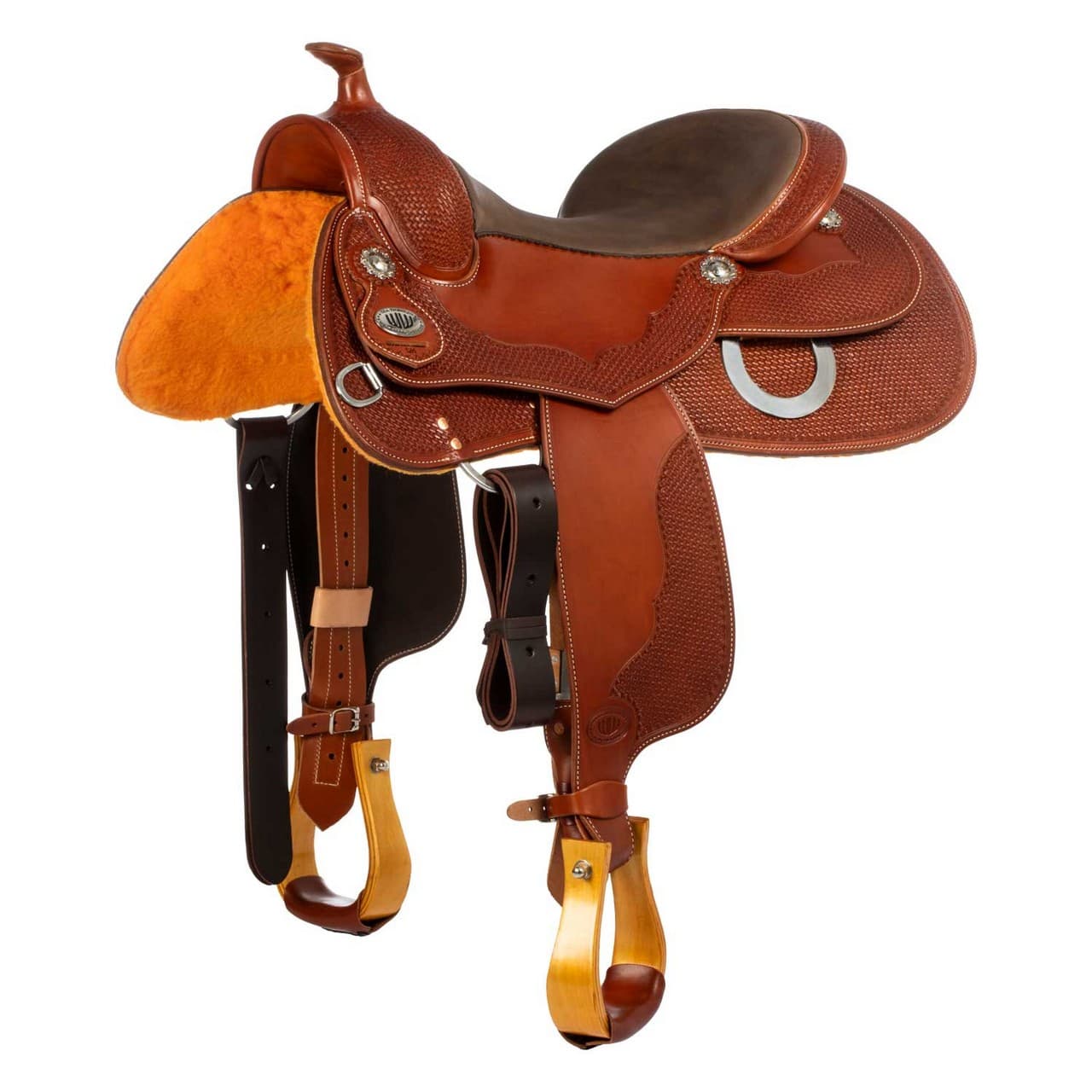 Selle Westwood classic reining big butterfly cognac, vista 1
